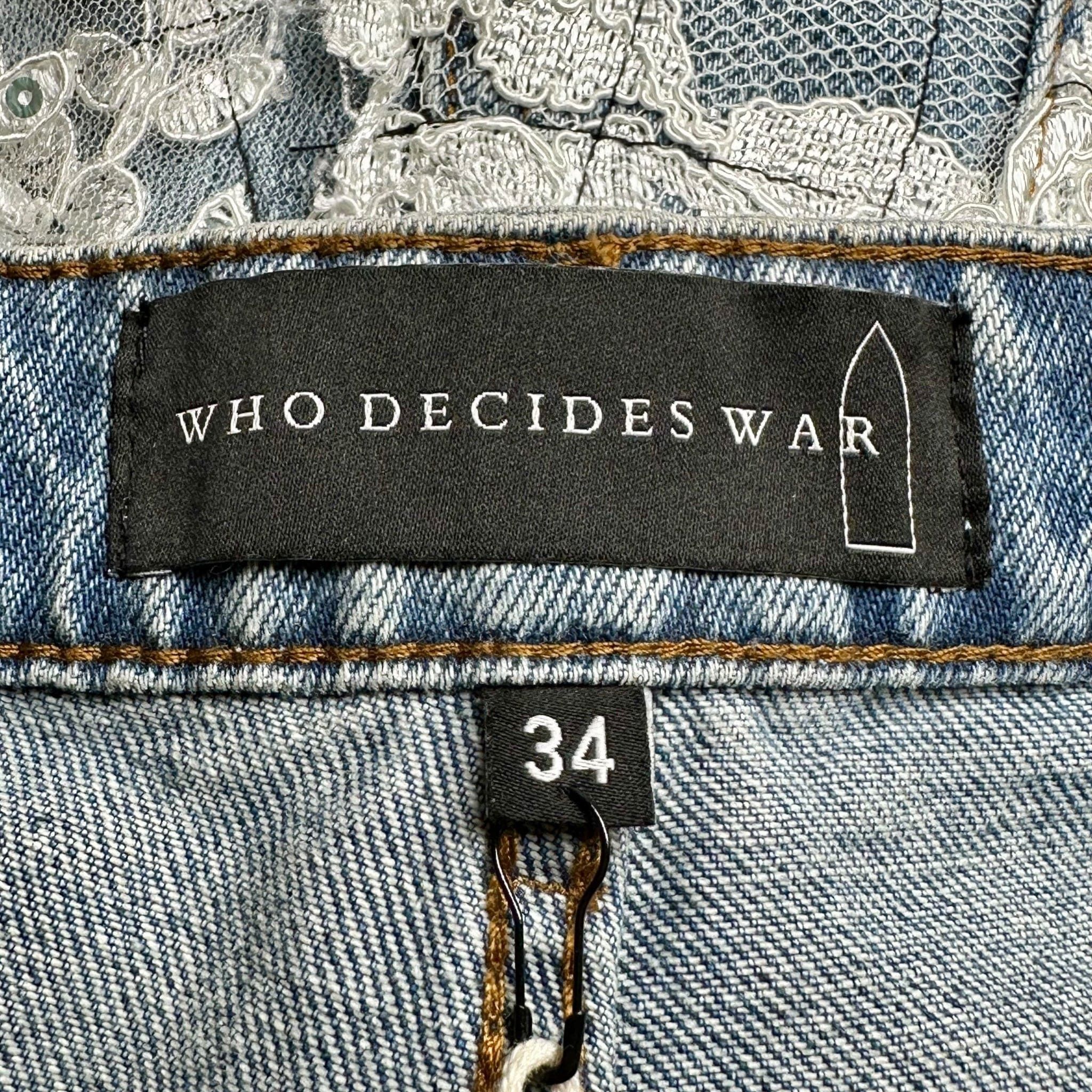 Who Decides War Grid Lace Jeans Sky Indigo Size US 30 / EU 46 - 4 Thumbnail