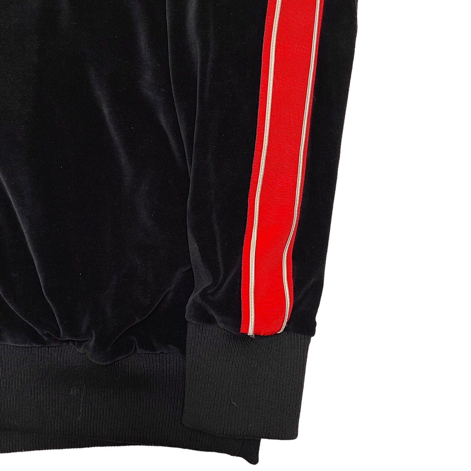 Gucci Tiger Applique Velvet Hooded Sweatshirt Black Red Size US XXL / EU 58 / 5 - 5 Thumbnail