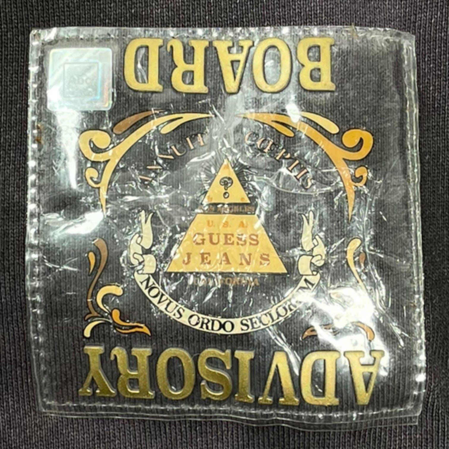 Advisory Board Crystals Guess Novus Ordo Seclorum Hooded Sweatshirt Tie Dye Black Size US M / EU 48-50 / 2 - 3 Thumbnail