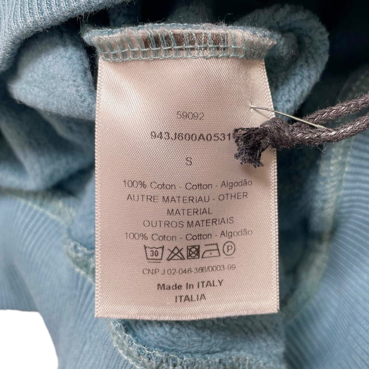 Dior Dior CD Icon Hooded Sweatshirt Blue Size US S / EU 44-46 / 1 - 5 Thumbnail