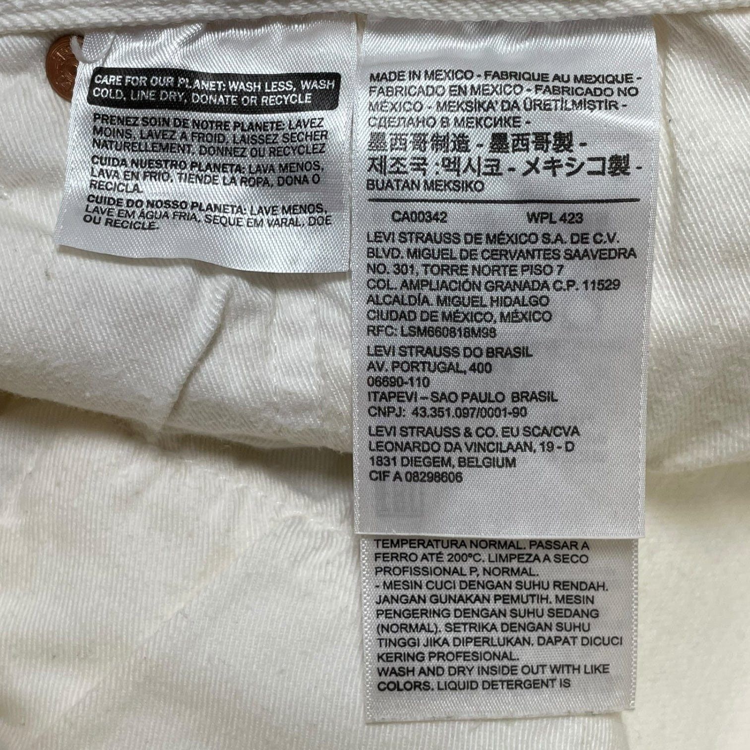 DENIM TEARS Brick Mason Jeans White Red Clay Size US 33 - 4 Thumbnail