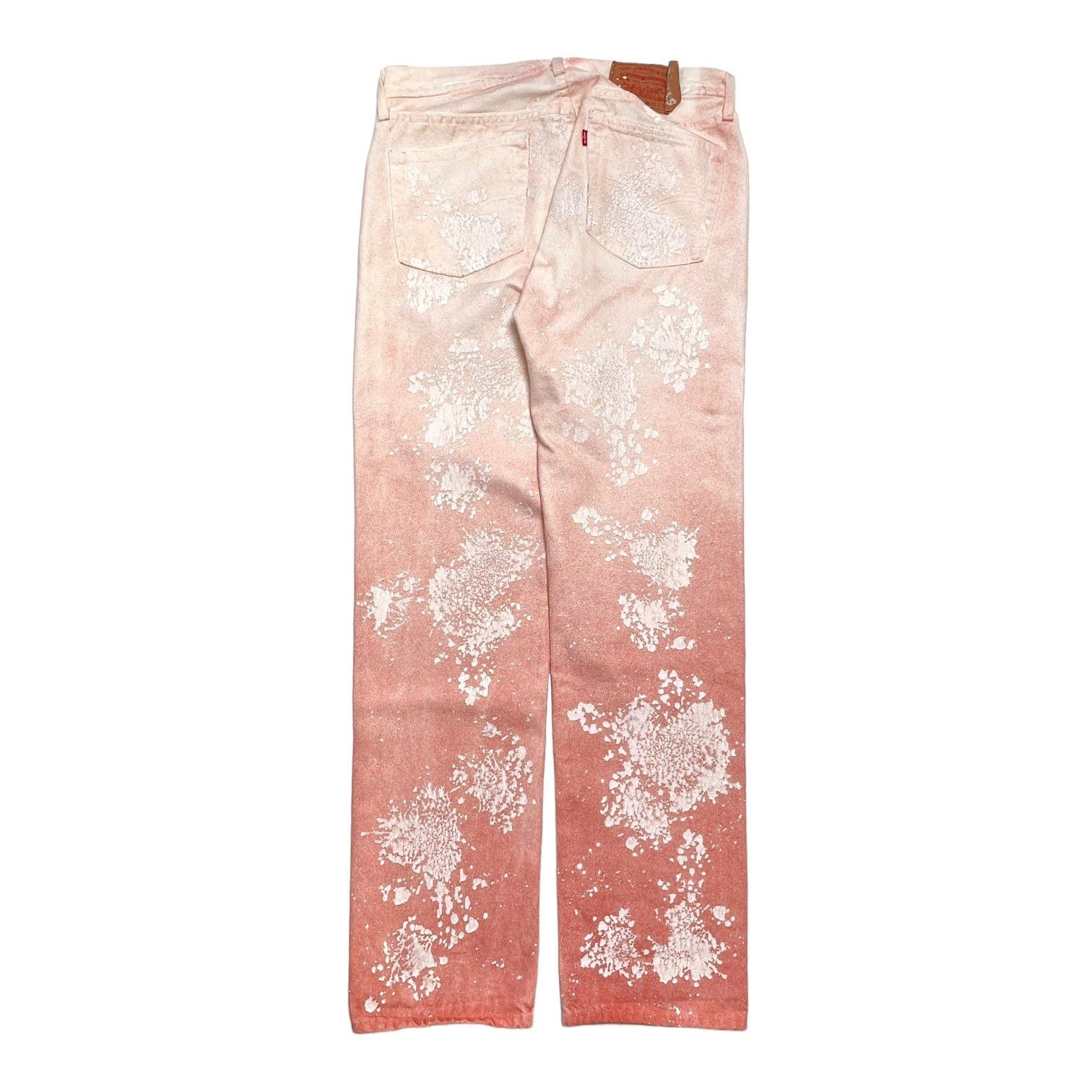 DENIM TEARS Brick Mason Jeans White Red Clay Size US 33 - 2 Thumbnail