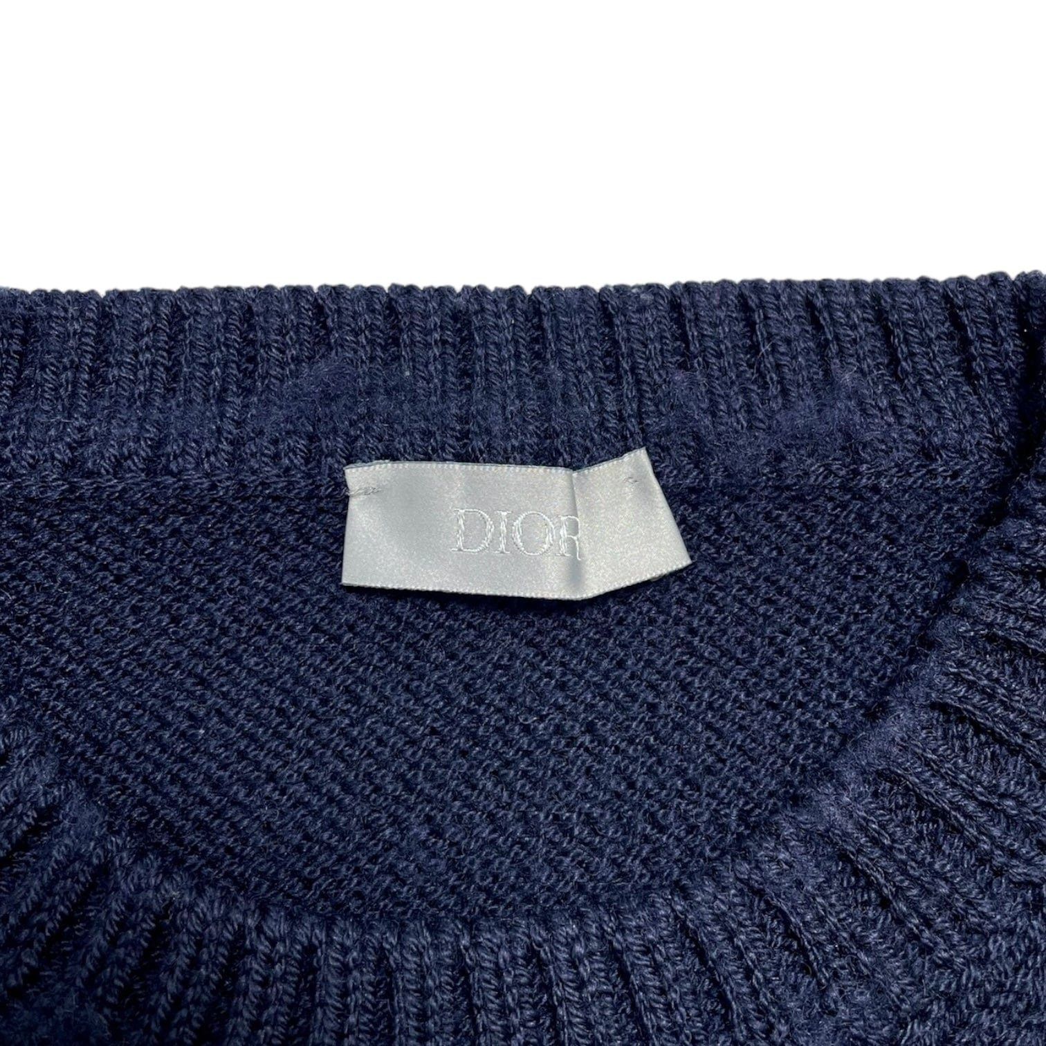 Dior Dior And Shawn Knitted Sweater Navy Blue Size US S / EU 44-46 / 1 - 3 Thumbnail