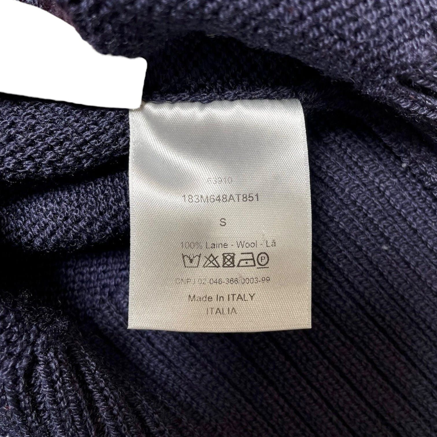Dior Dior And Shawn Knitted Sweater Navy Blue Size US S / EU 44-46 / 1 - 4 Thumbnail