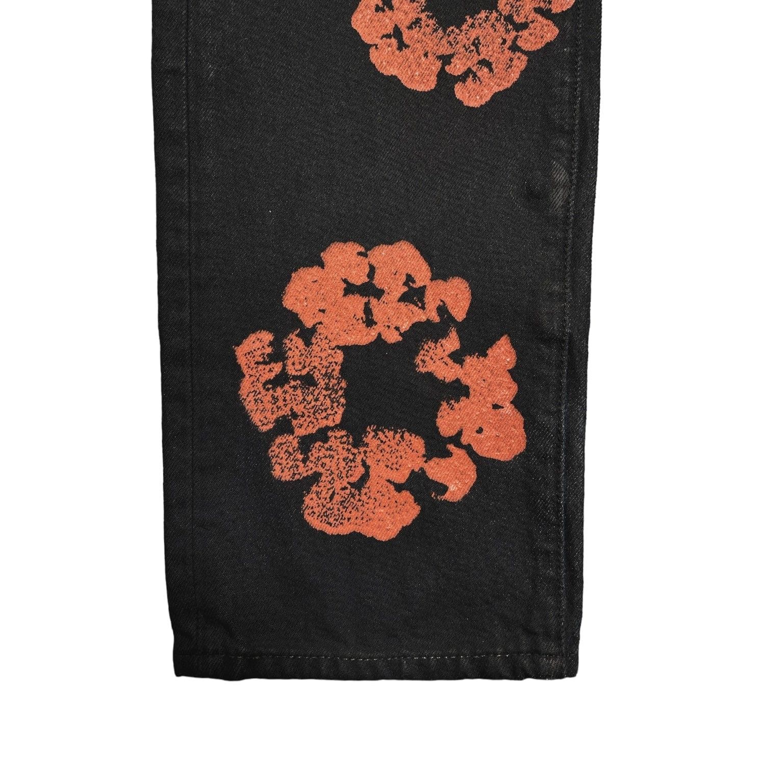 DENIM TEARS Levi's Cotton Wreath Jeans Black Red Clay Size US 31 - 3 Thumbnail