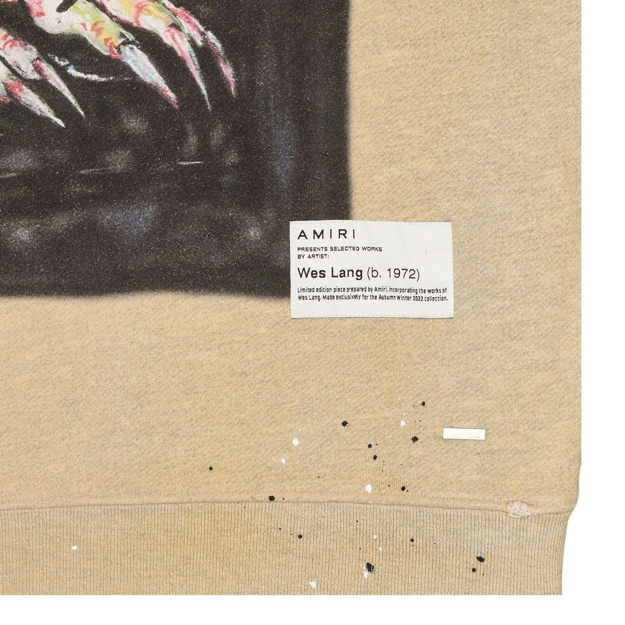 Amiri Amiri x Wes Lang Land Blood Logo Hooded Sweatshirt Tan Multi Size US XS / EU 42 / 0 - 4 Thumbnail