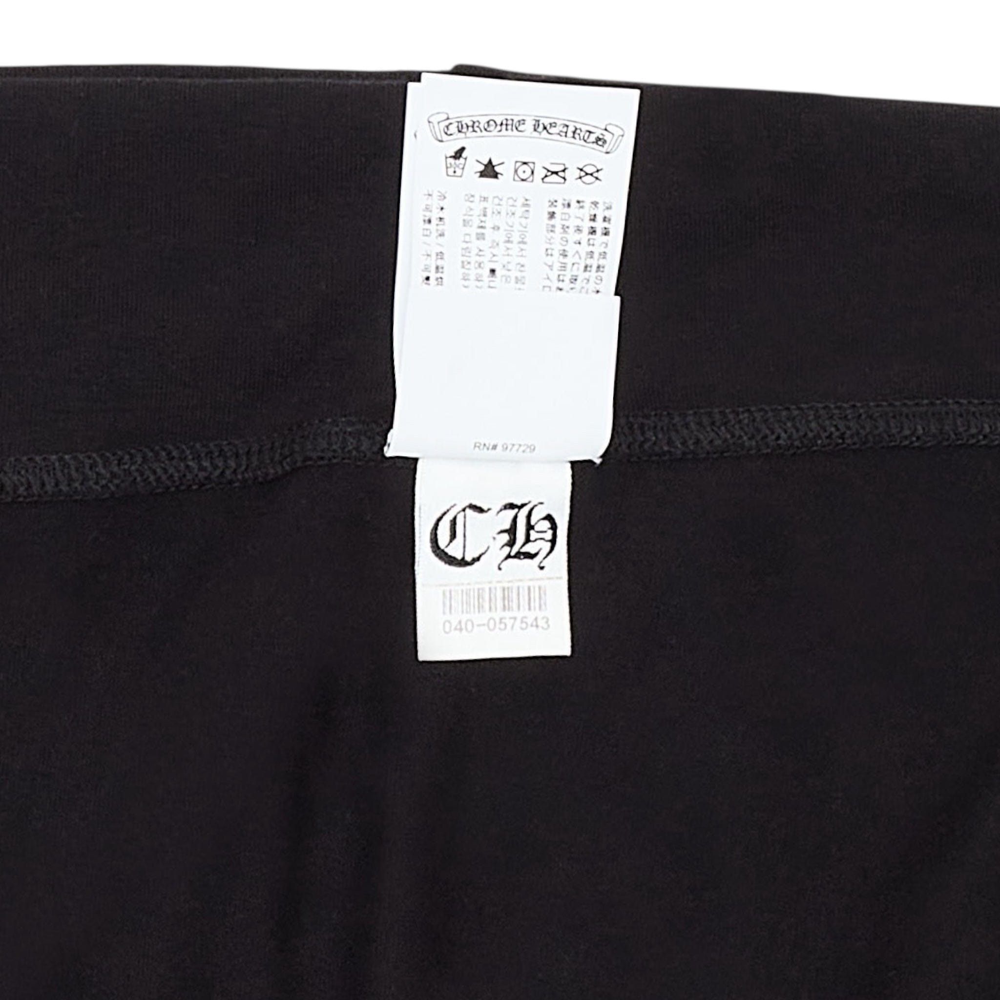 Chrome Hearts CH Scroll Logo Bell Bottom Yoga Pants Black White Size ONE SIZE - 8 Thumbnail