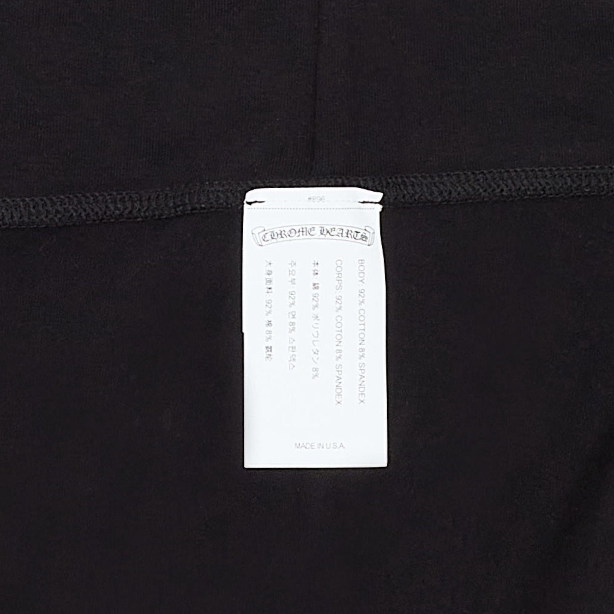 Chrome Hearts CH Scroll Logo Bell Bottom Yoga Pants Black White Size ONE SIZE - 6 Thumbnail