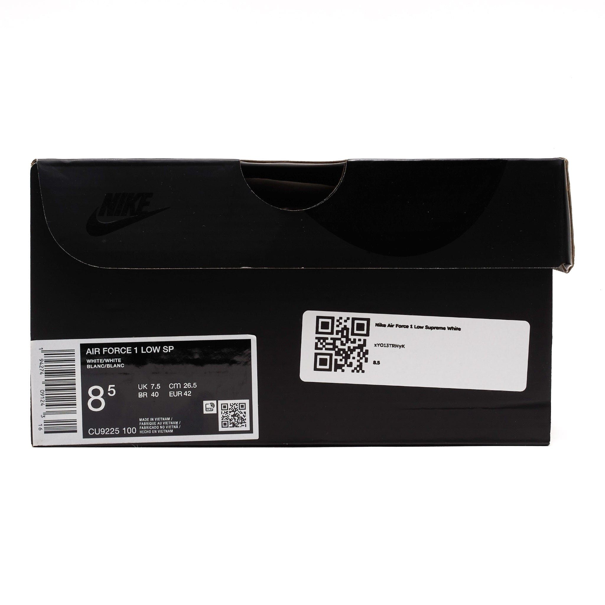 Nike Air Force 1 Low Supreme White Size US 13 / EU 46 - 9 Thumbnail