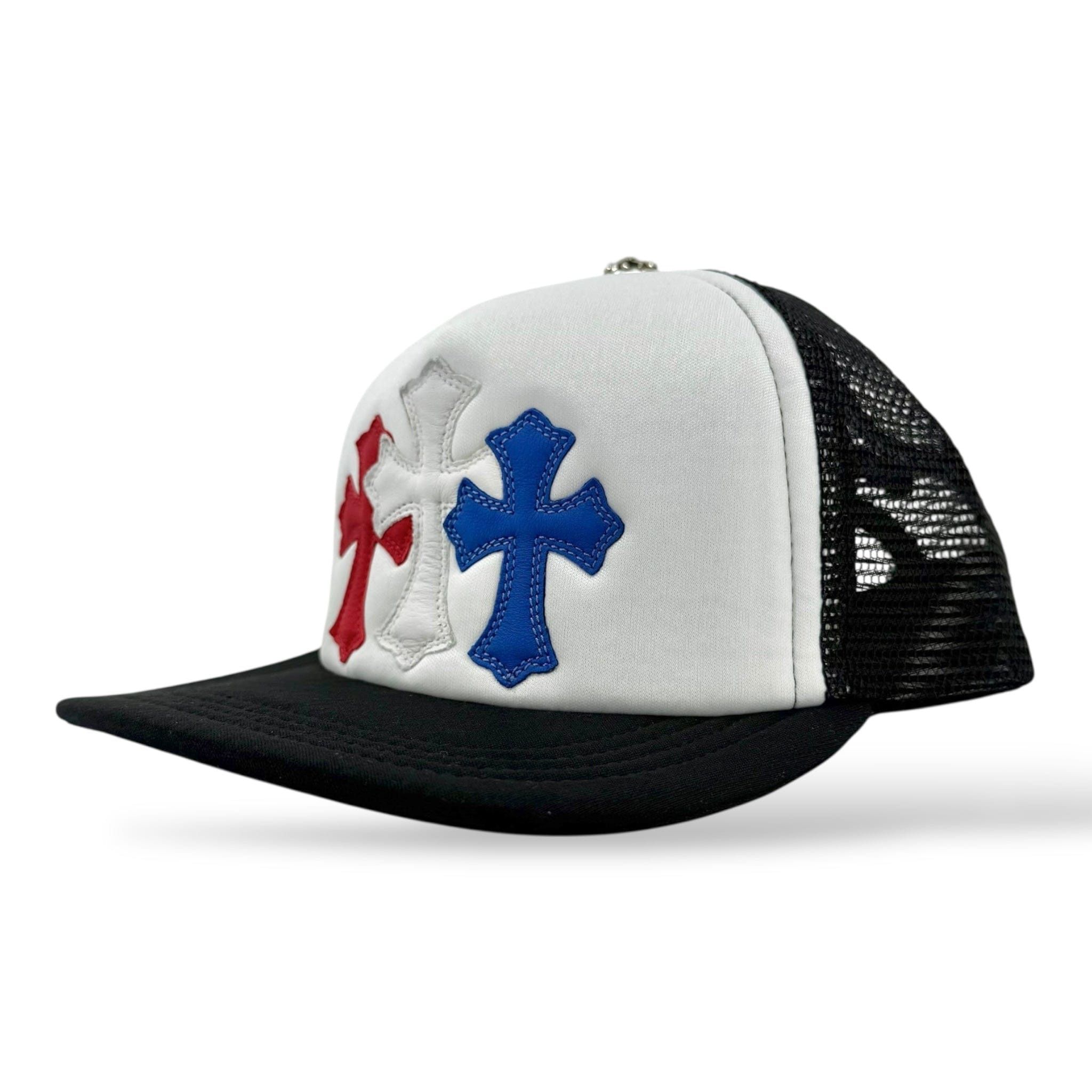 Chrome Hearts Cross Patch Trucker Hat Black White Multi Size ONE SIZE - 5 Thumbnail