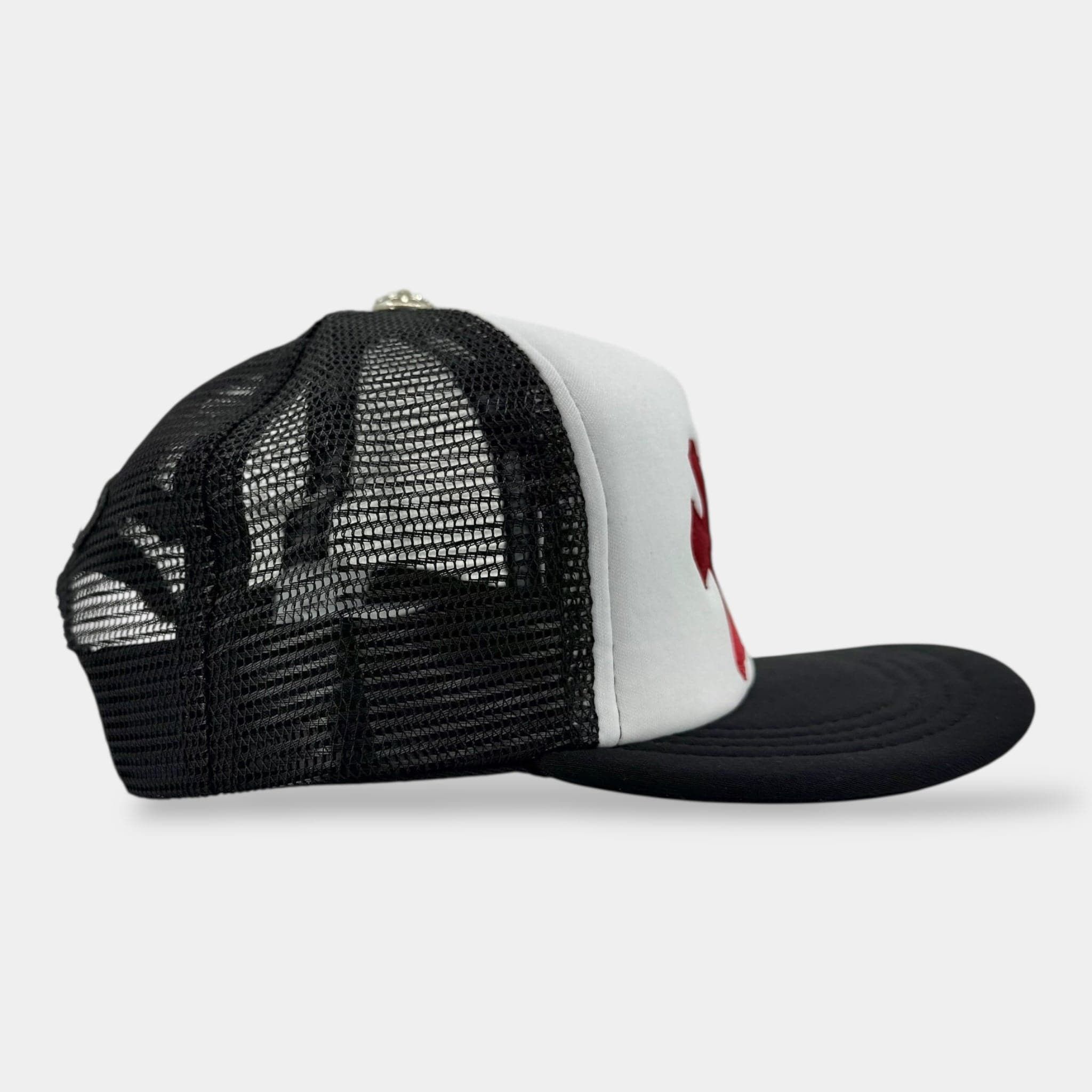 Chrome Hearts Cross Patch Trucker Hat Black White Multi Size ONE SIZE - 3 Thumbnail