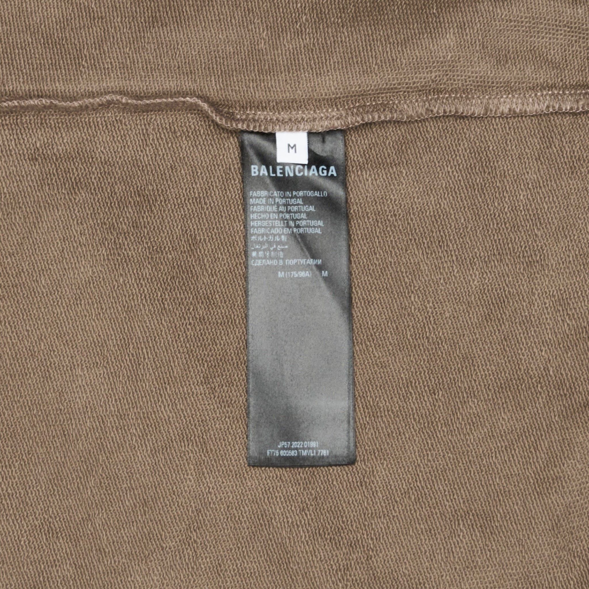Balenciaga World Food Program Hooded Sweatshirt Taupe Size US M / EU 48-50 / 2 - 8 Thumbnail