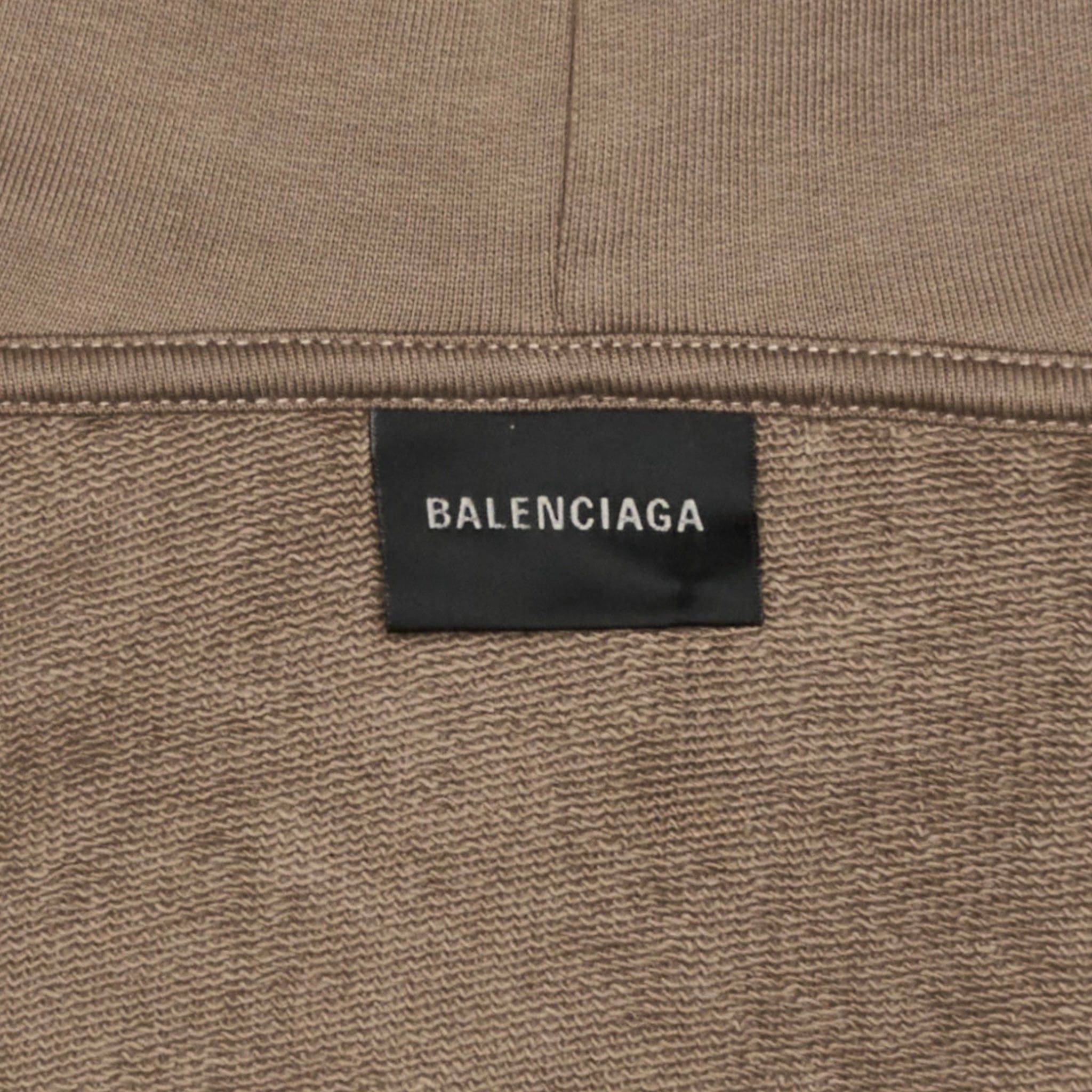 Balenciaga World Food Program Hooded Sweatshirt Taupe Size US M / EU 48-50 / 2 - 7 Thumbnail