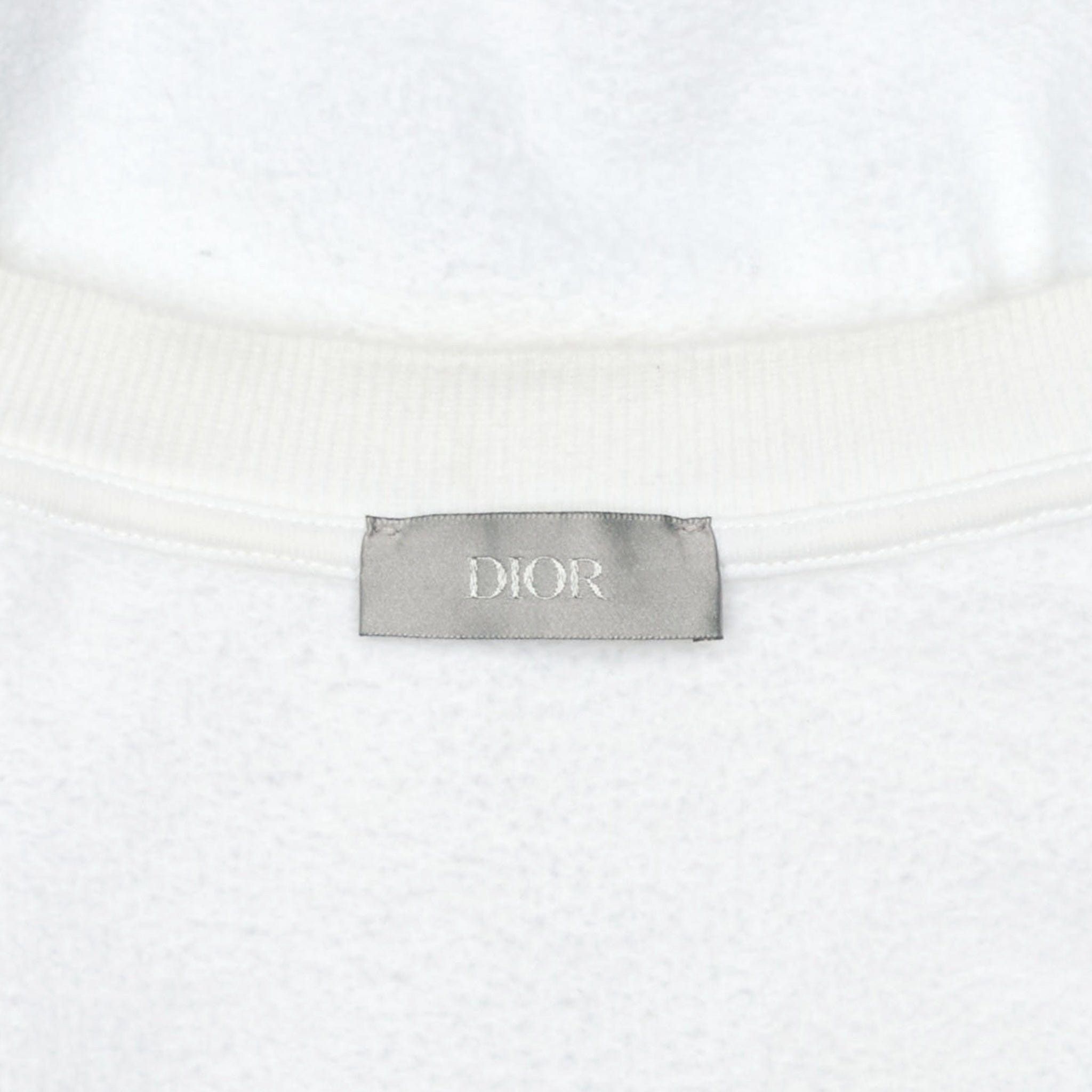 Dior Dior CD Heart Logo Crewneck Sweatshirt White Black Size US L / EU 52-54 / 3 - 4 Thumbnail