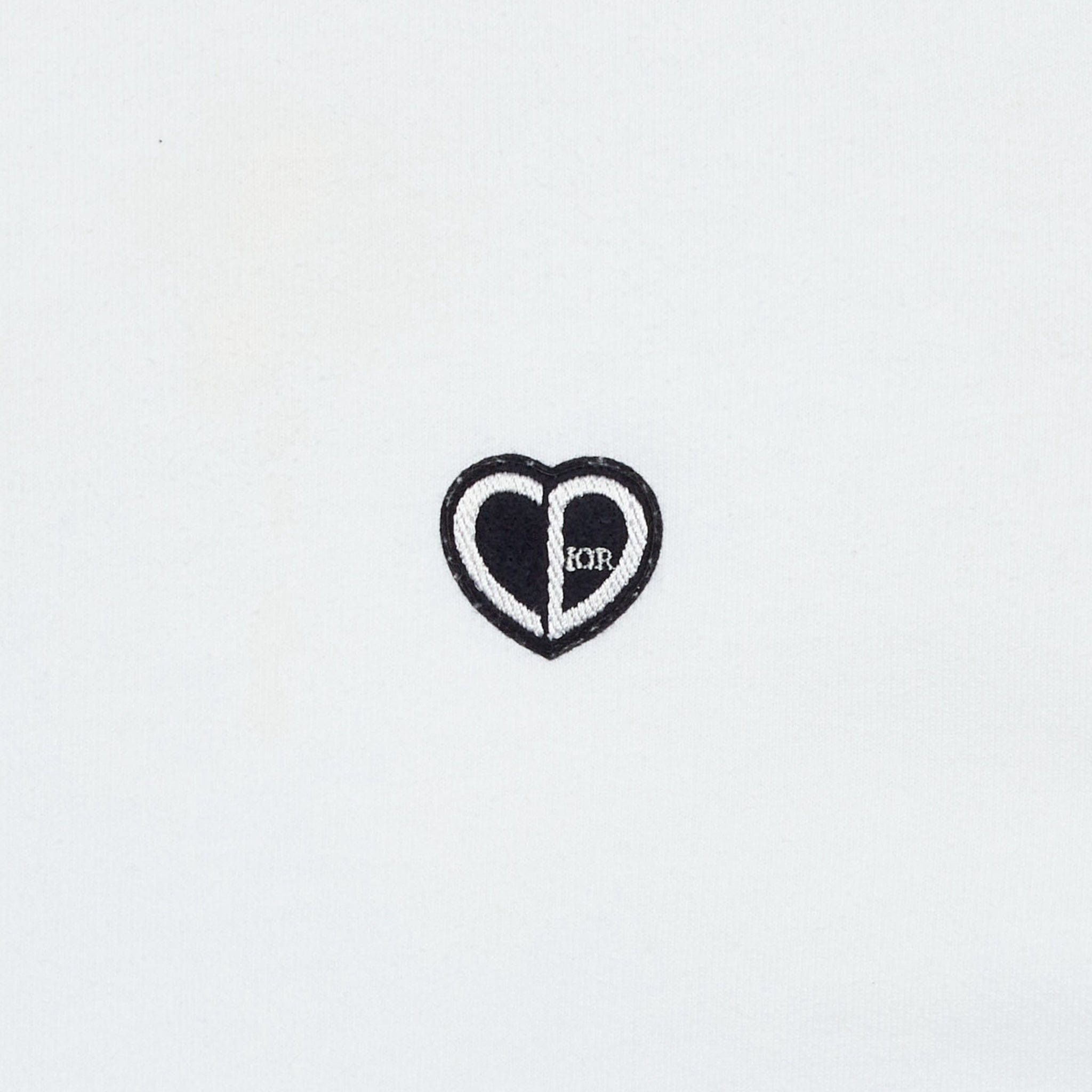 Dior Dior CD Heart Logo Crewneck Sweatshirt White Black Size US L / EU 52-54 / 3 - 3 Thumbnail
