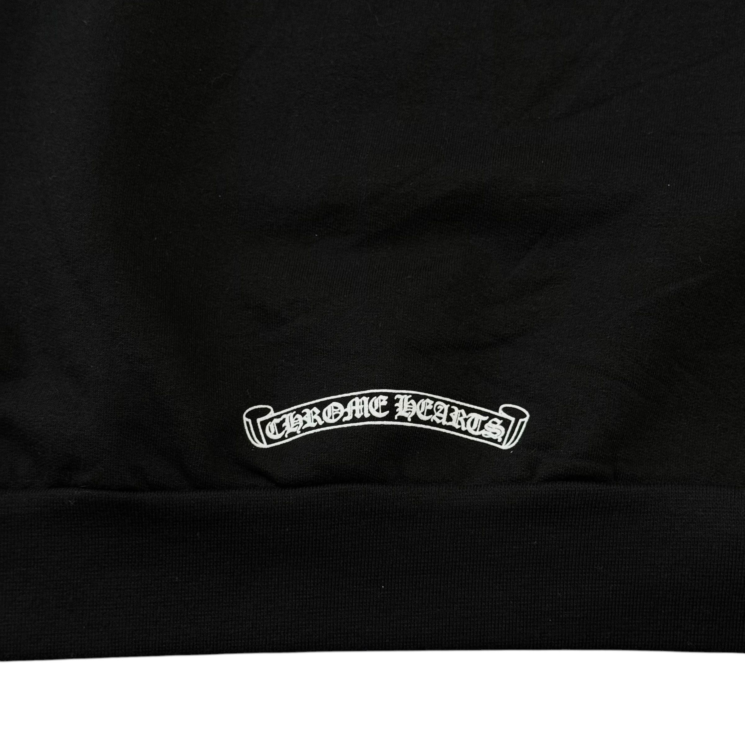 Chrome Hearts Neck Logo Crewneck Sweatshirt Black Size US XL / EU 56 / 4 - 6 Thumbnail
