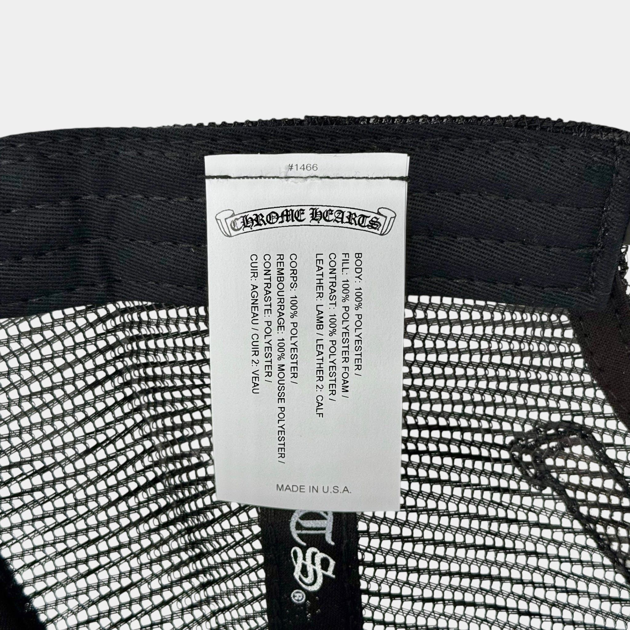 Chrome Hearts Cross Patch Trucker Hat Black White Multi Size ONE SIZE - 9 Thumbnail