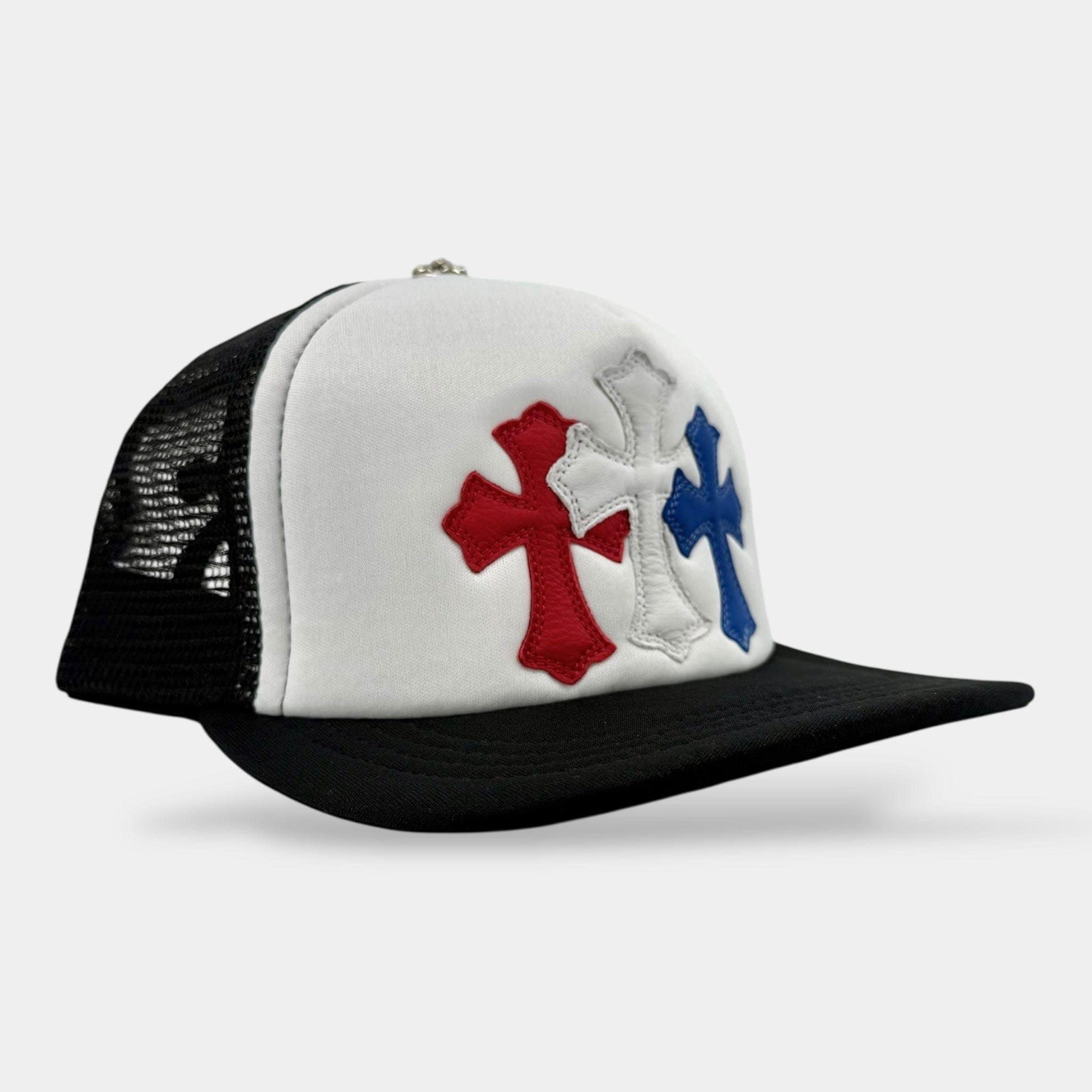 Chrome Hearts Cross Patch Trucker Hat Black White Multi Size ONE SIZE - 2 Thumbnail