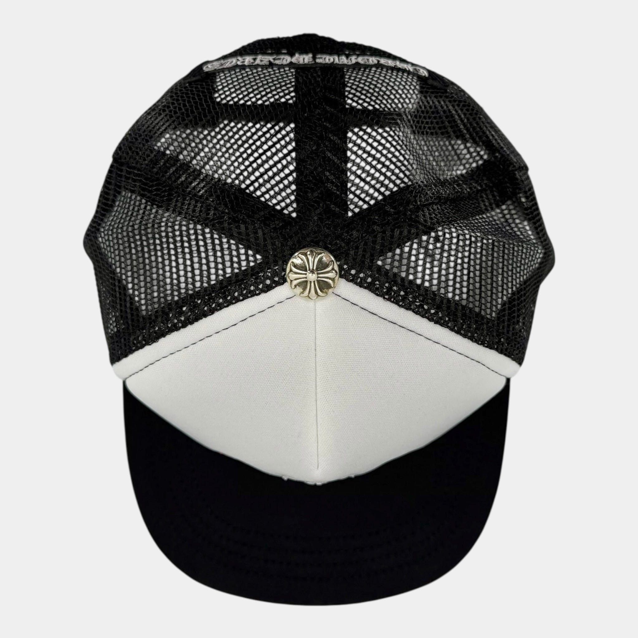 Chrome Hearts Cross Patch Trucker Hat Black White Multi Size ONE SIZE - 7 Thumbnail