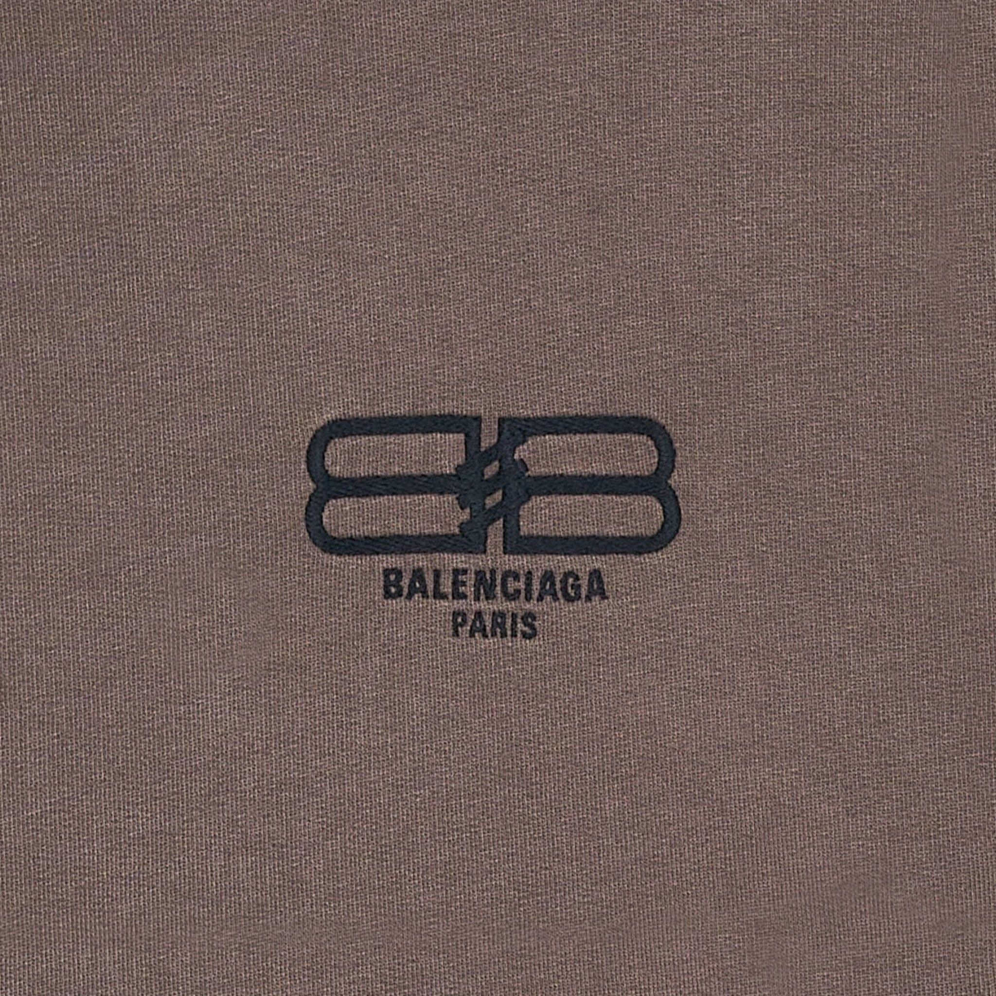 Balenciaga BB Paris Icon Embroidered Oversized Hooded Sweatshirt Dusk Size US XS / EU 42 / 0 - 3 Thumbnail