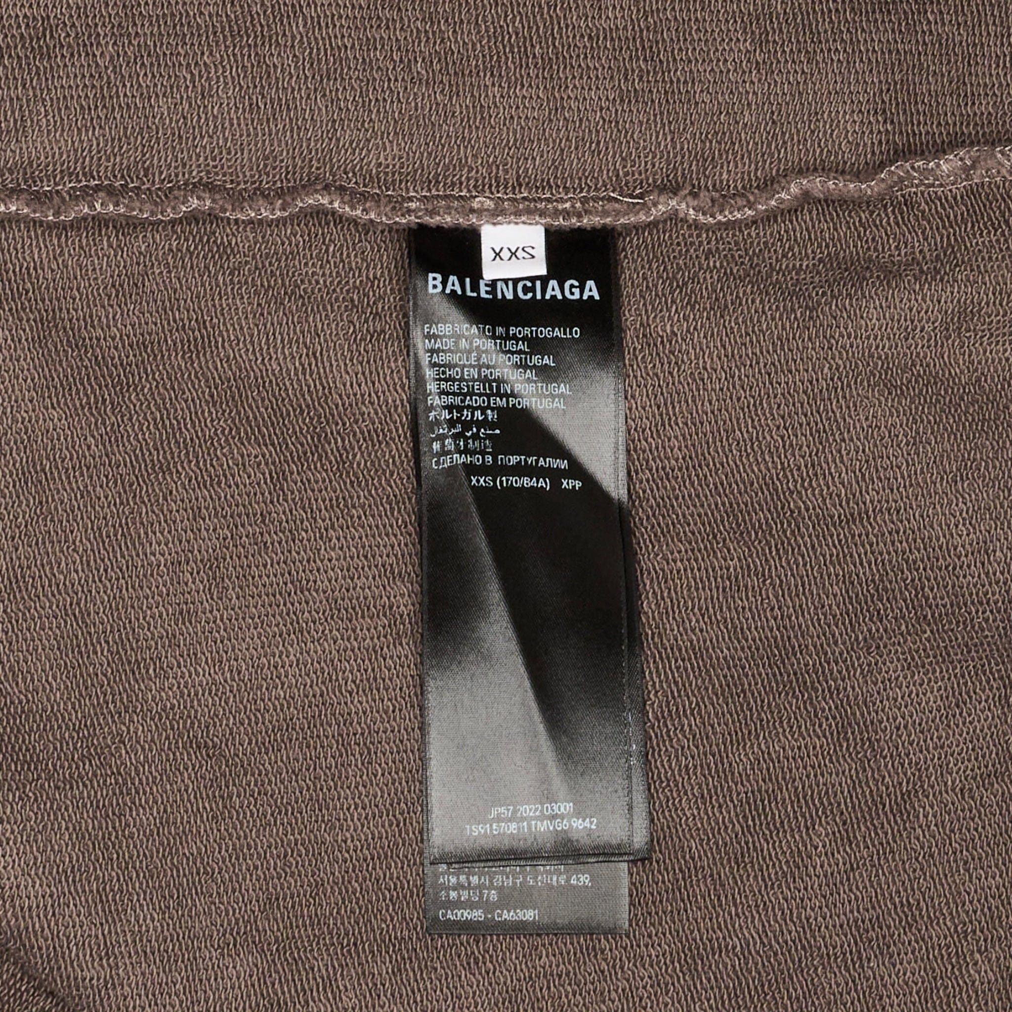Balenciaga BB Paris Icon Embroidered Oversized Hooded Sweatshirt Dusk Size US XS / EU 42 / 0 - 7 Thumbnail