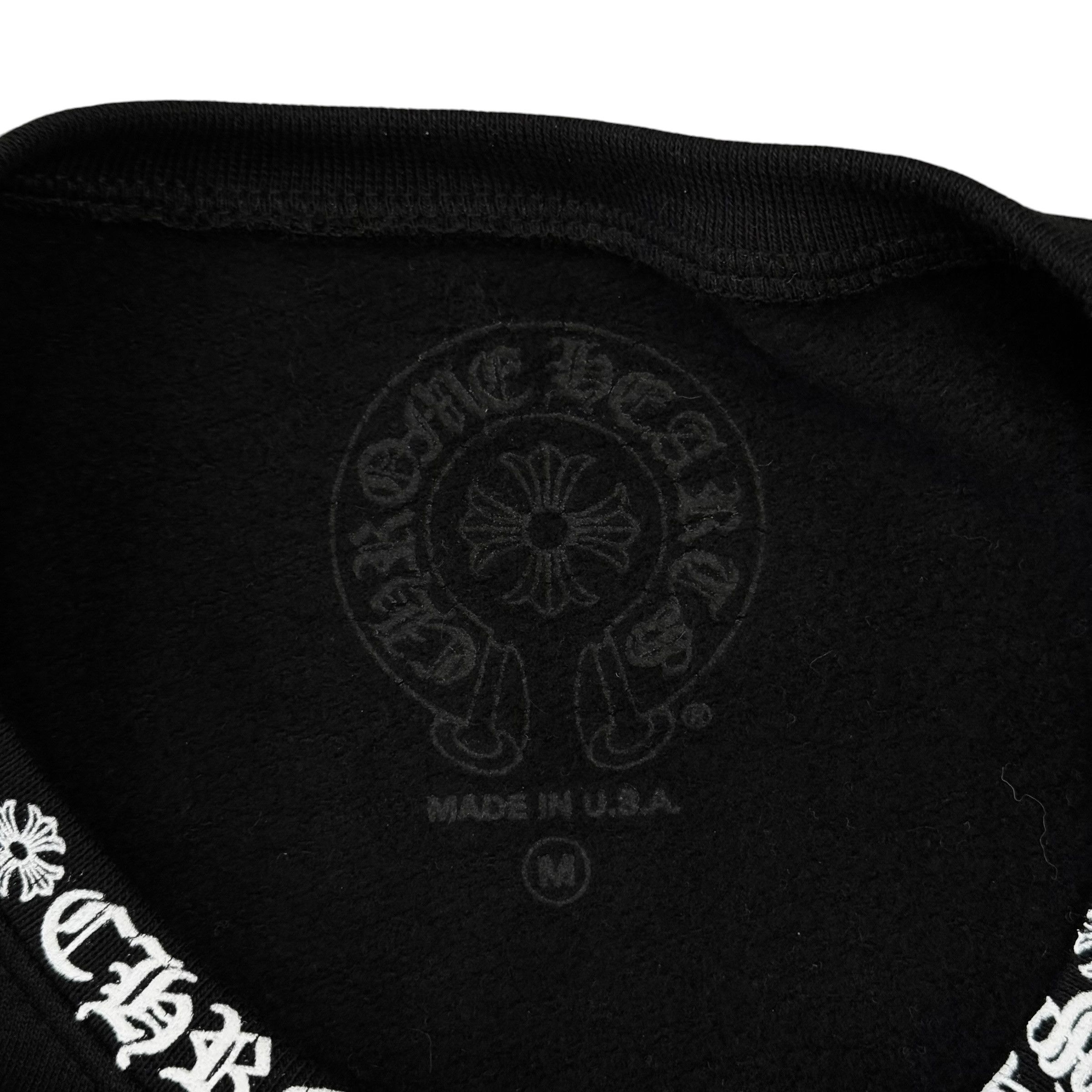 Chrome Hearts Neck Logo Crewneck Sweatshirt Black Size US XXL / EU 58 / 5 - 7 Thumbnail