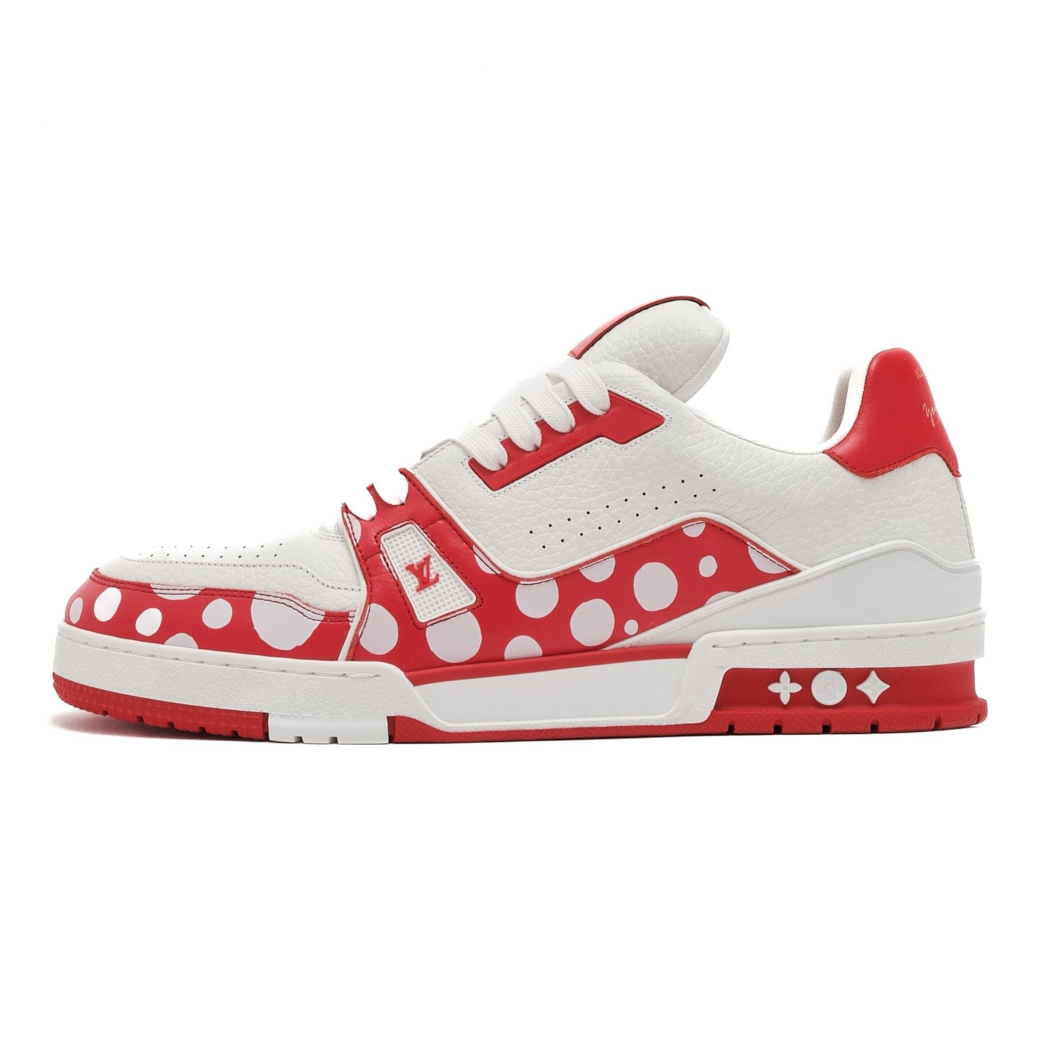 Louis Vuitton x Yayoi Kusama Trainer White Red Size US 9.5 / EU 42-43 - 2 Thumbnail