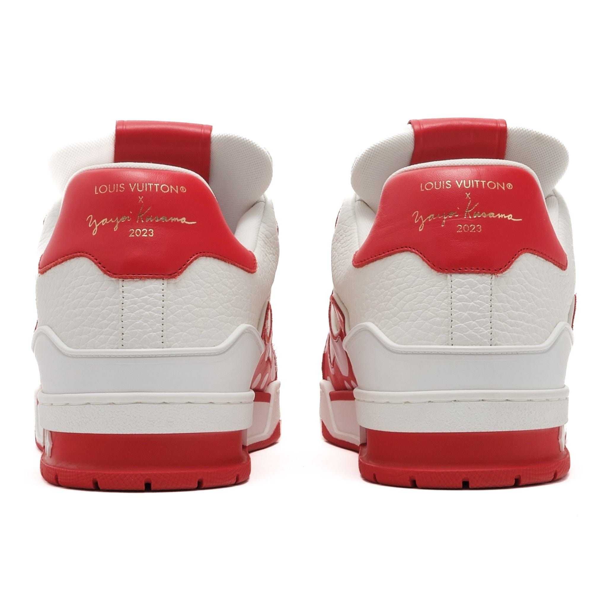 Louis Vuitton x Yayoi Kusama Trainer White Red Size US 9.5 / EU 42-43 - 6 Thumbnail
