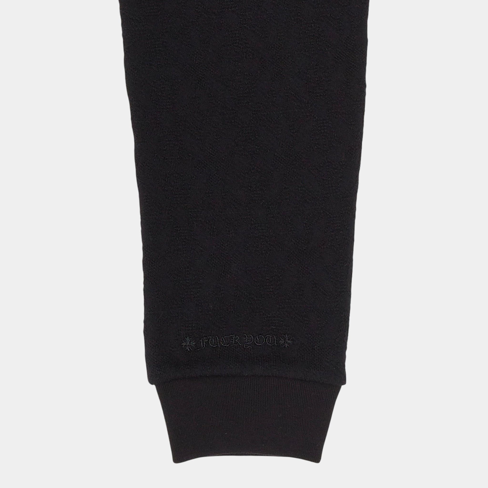 Chrome Hearts Embroidered Vertical Logo Jacquard Crewneck Sweatshirt Blac Size US S / EU 44-46 / 1 - 3 Thumbnail