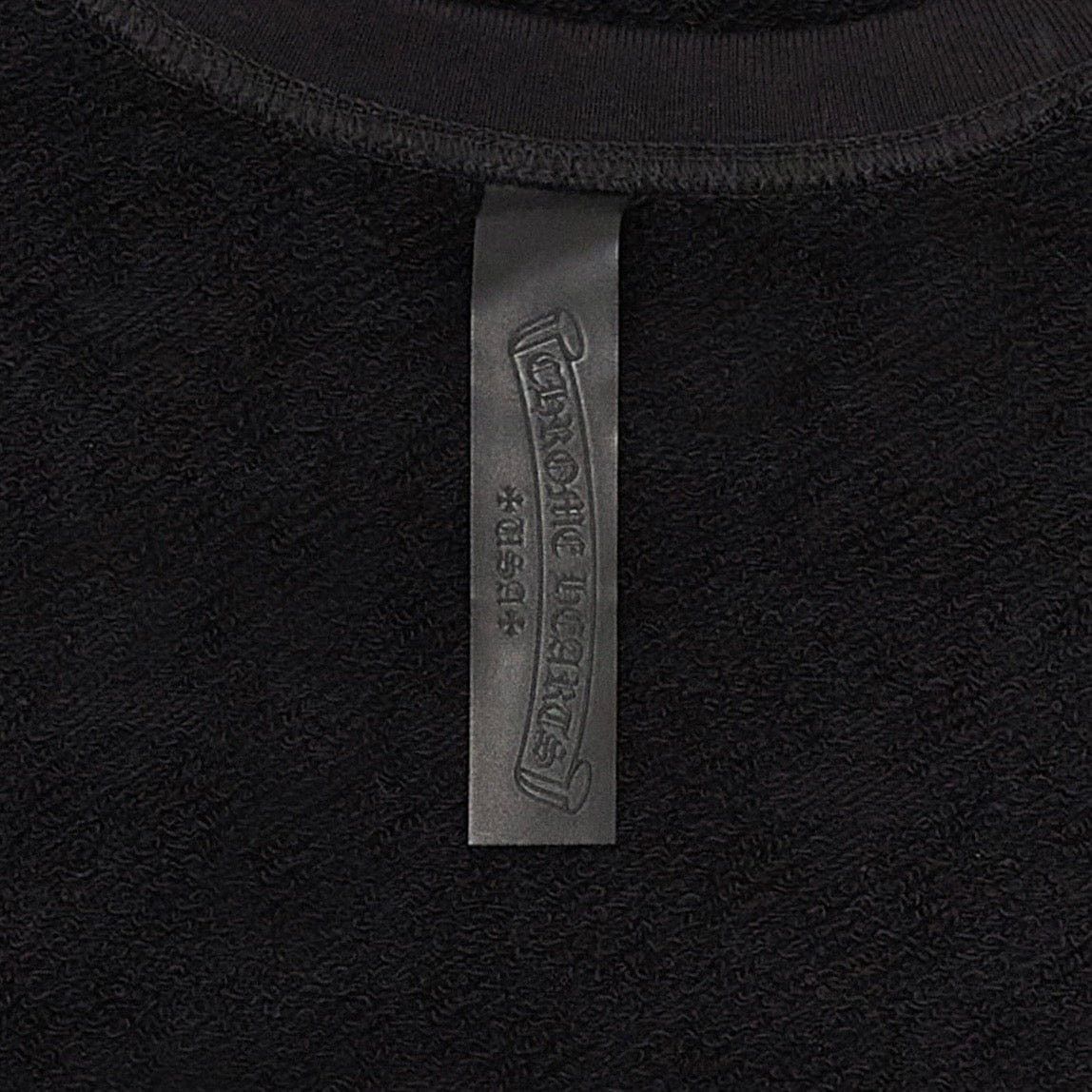 Chrome Hearts Embroidered Vertical Logo Jacquard Crewneck Sweatshirt Blac Size US S / EU 44-46 / 1 - 4 Thumbnail