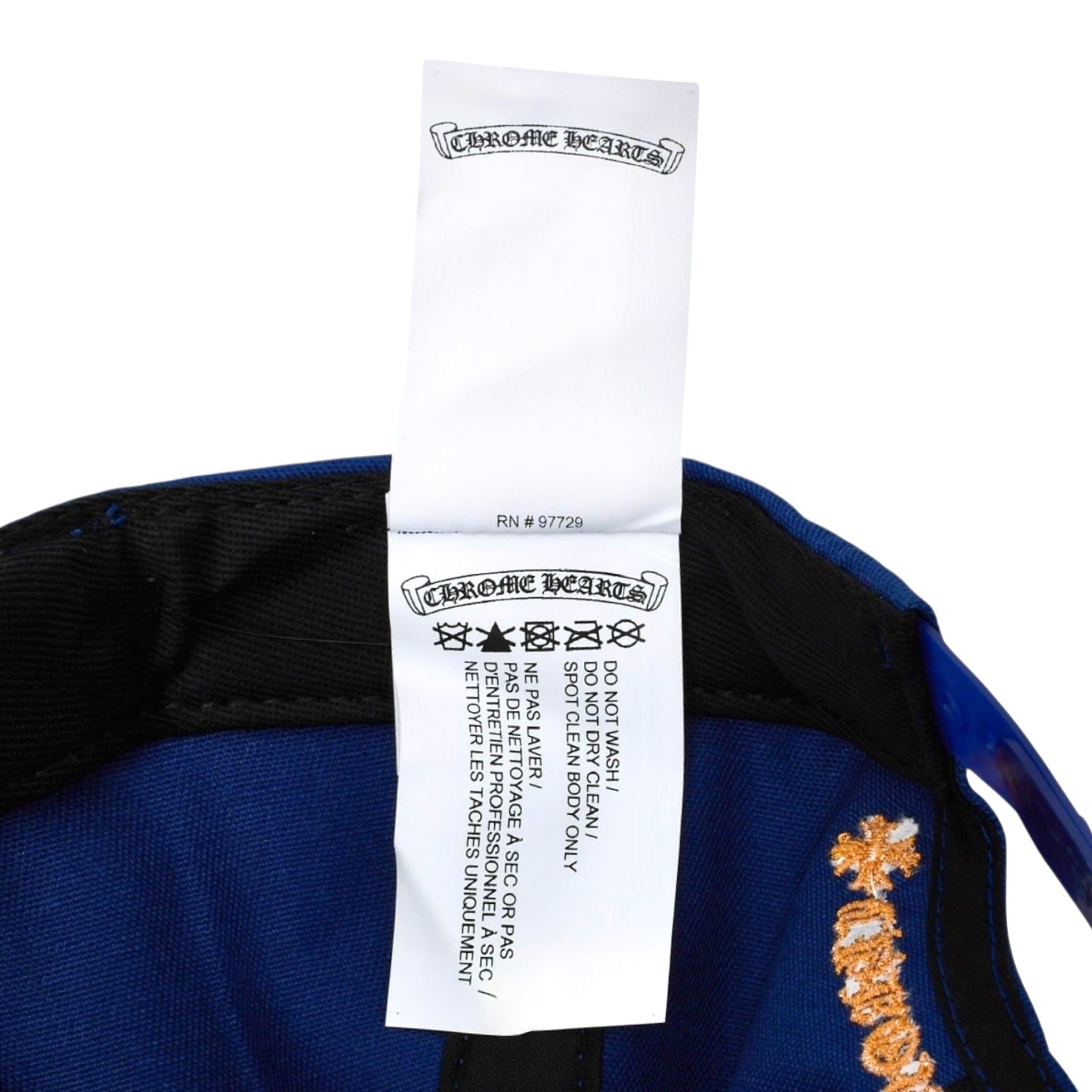 Chrome Hearts CH Baseball Cap Blue Orange Size ONE SIZE - 12 Thumbnail
