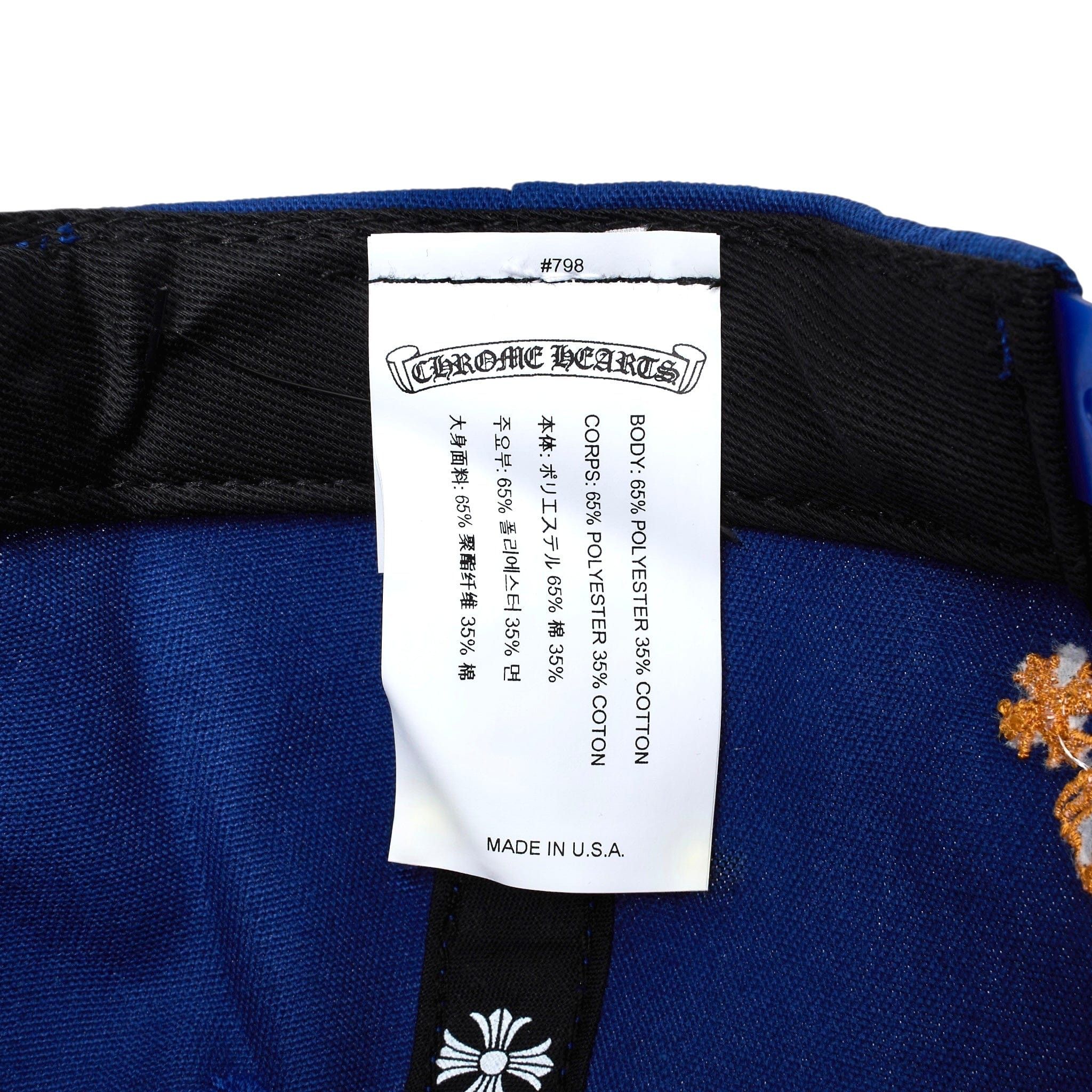 Chrome Hearts CH Baseball Cap Blue Orange Size ONE SIZE - 11 Thumbnail