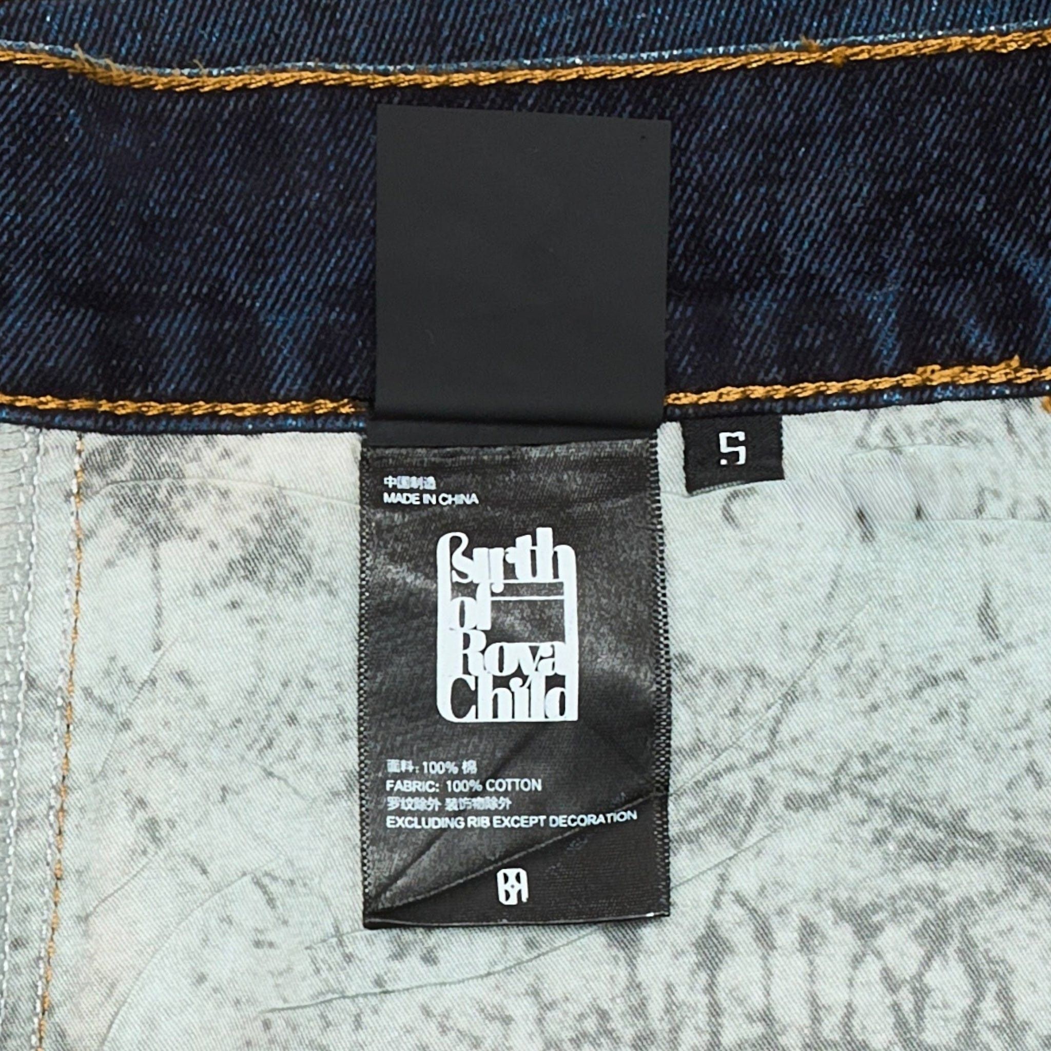 Birth of Royal Child 20k Diamond Starlight Denim Shorts Washed Blue Size US 30 / EU 46 - 6 Thumbnail