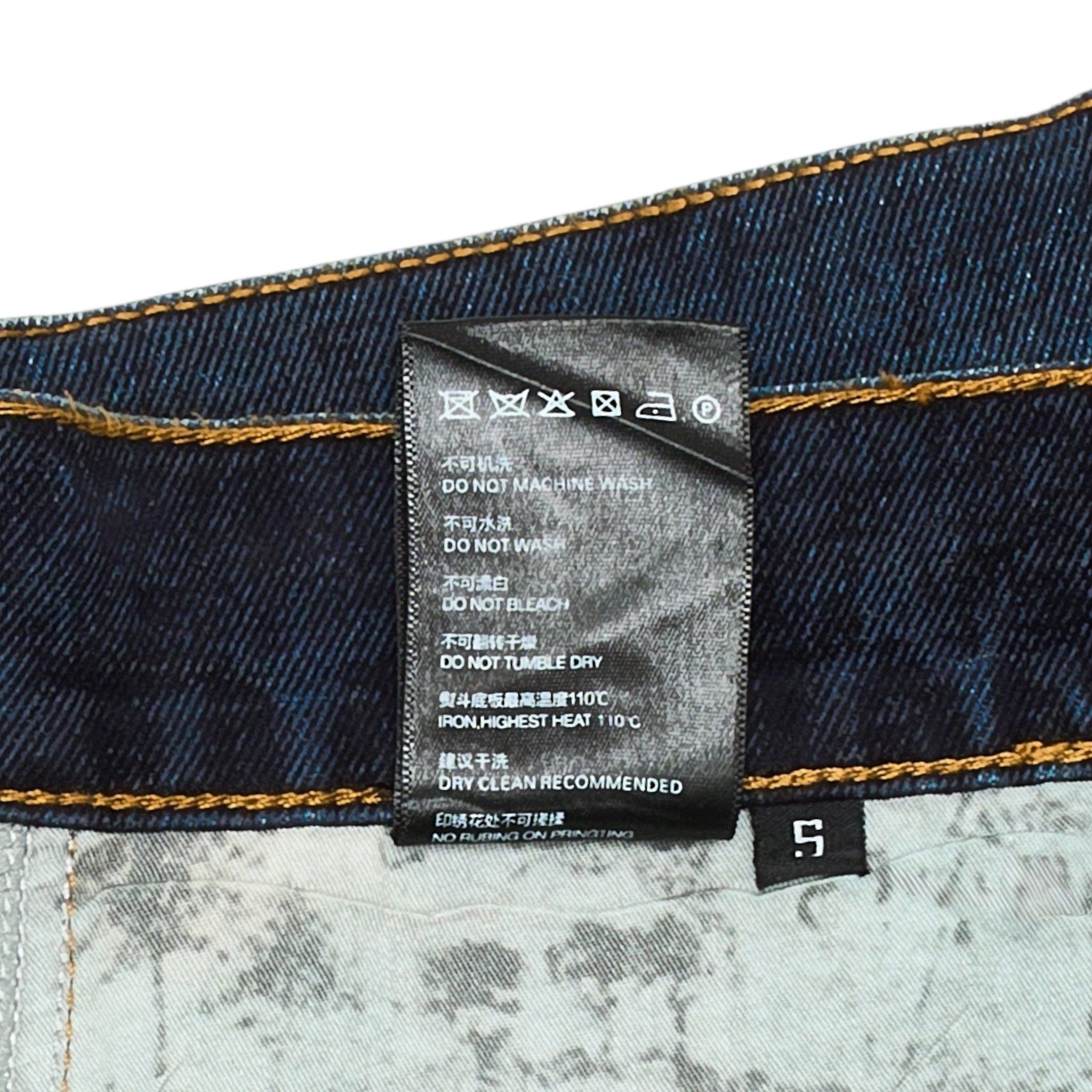 Birth of Royal Child 20k Diamond Starlight Denim Shorts Washed Blue Size US 30 / EU 46 - 7 Thumbnail