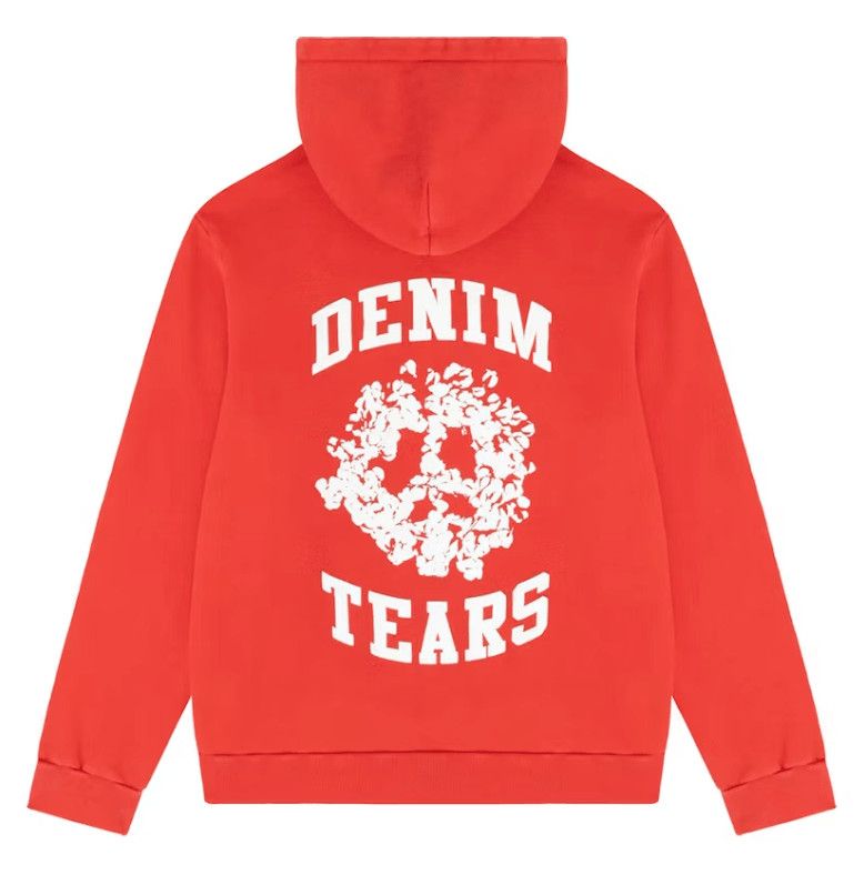 DENIM TEARS Denim University Zip Hooded Sweatshirt Red Size US XL / EU 56 / 4 - 2 Thumbnail