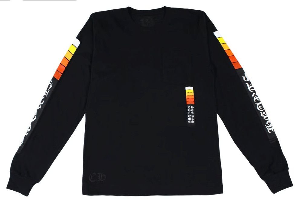 Chrome Hearts Turbo Logo Long Sleeve Tee Shirt Black Multi Size US M / EU 48-50 / 2 - 2 Thumbnail