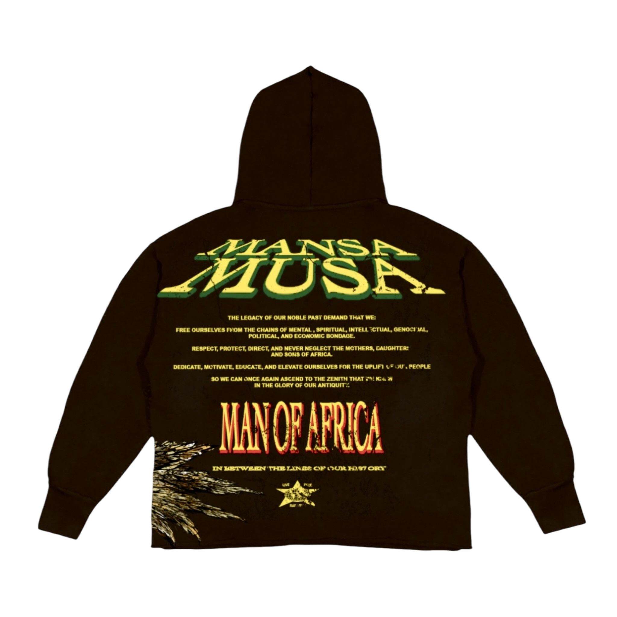 Barriers Mansamusa Logo Hooded Sweatshirt Black Multi Size US XL / EU 56 / 4 - 2 Thumbnail