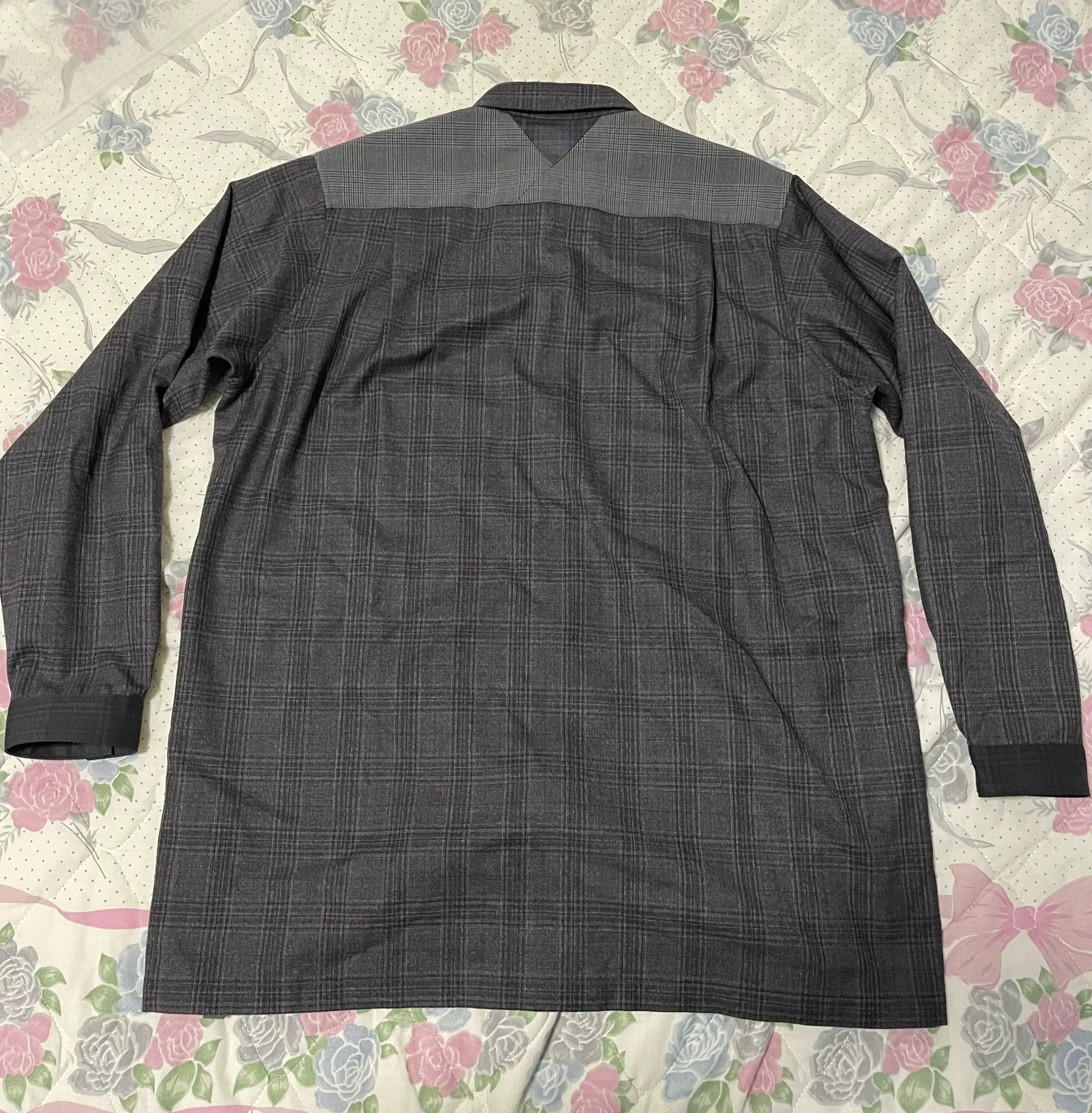 White Mountaineering Oversized Glen Check Wool Blend Shirt Size US S / EU 44-46 / 1 - 2 Thumbnail