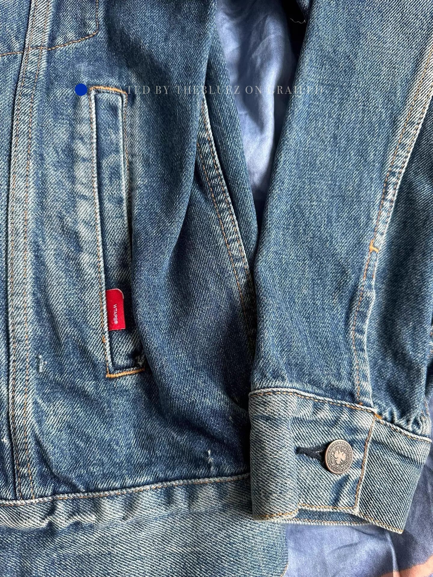 Wtaps Vintage Washed Blue Denim Jacket Size US L / EU 52-54 / 3 - 4 Thumbnail