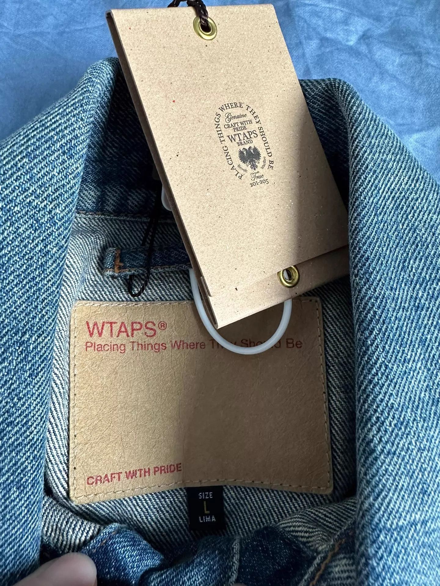 Wtaps Vintage Washed Blue Denim Jacket Size US L / EU 52-54 / 3 - 6 Thumbnail