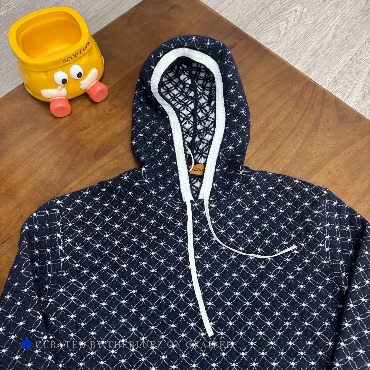 Louis Vuitton Jacquard Multi Hoodie in Blue and White Size US M / EU 48-50 / 2 - 3 Thumbnail