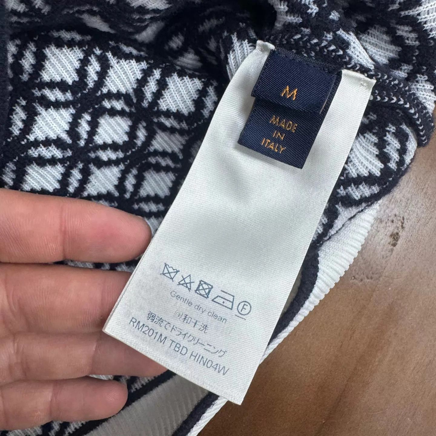 Louis Vuitton Jacquard Multi Hoodie in Blue and White Size US M / EU 48-50 / 2 - 7 Thumbnail