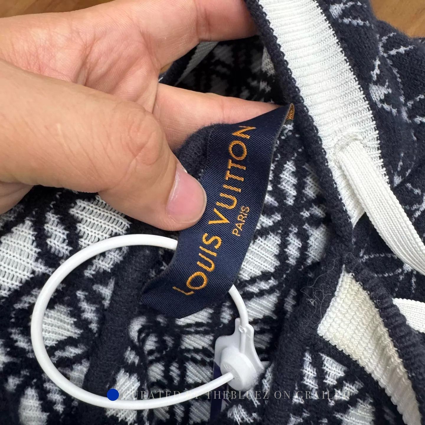 Louis Vuitton Jacquard Multi Hoodie in Blue and White Size US M / EU 48-50 / 2 - 6 Thumbnail