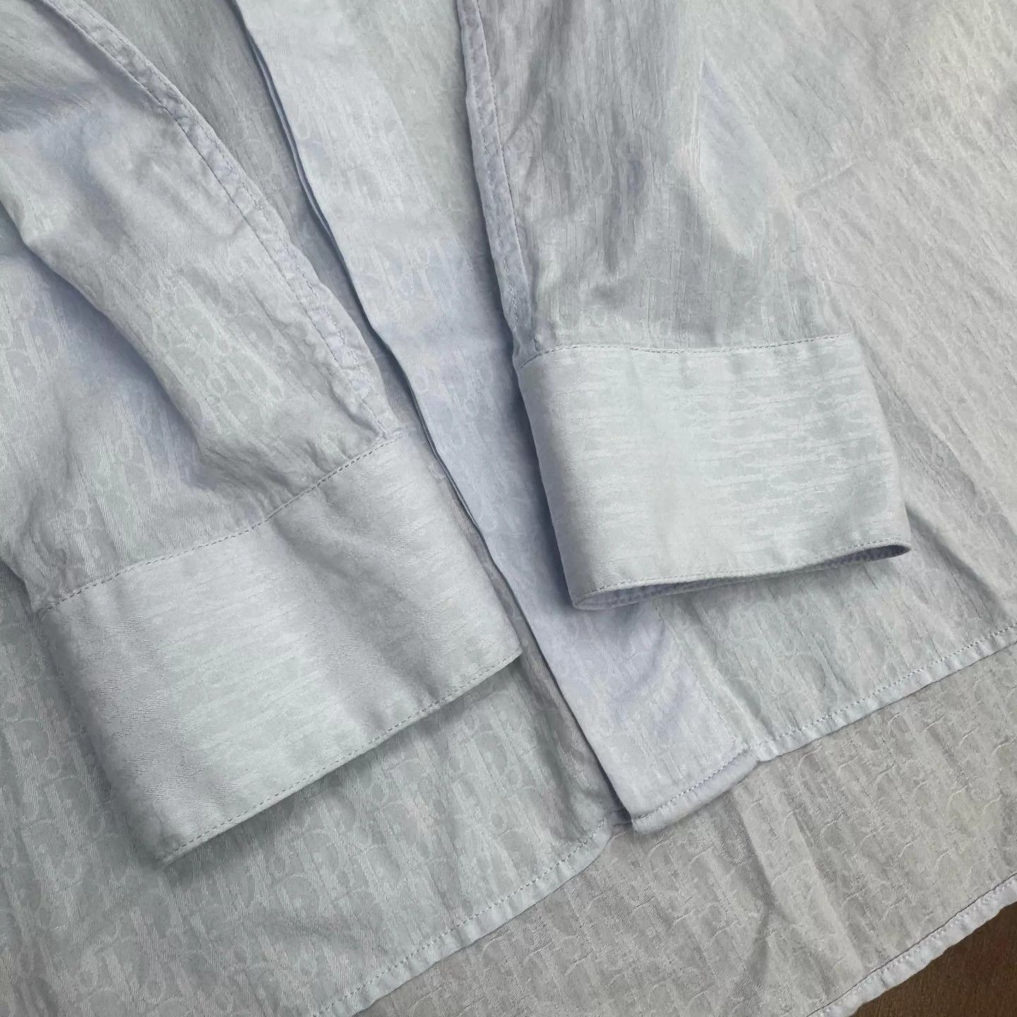 Dior Light Blue All-Over Print Button-Up Shirt Size US M / EU 48-50 / 2 - 5 Thumbnail