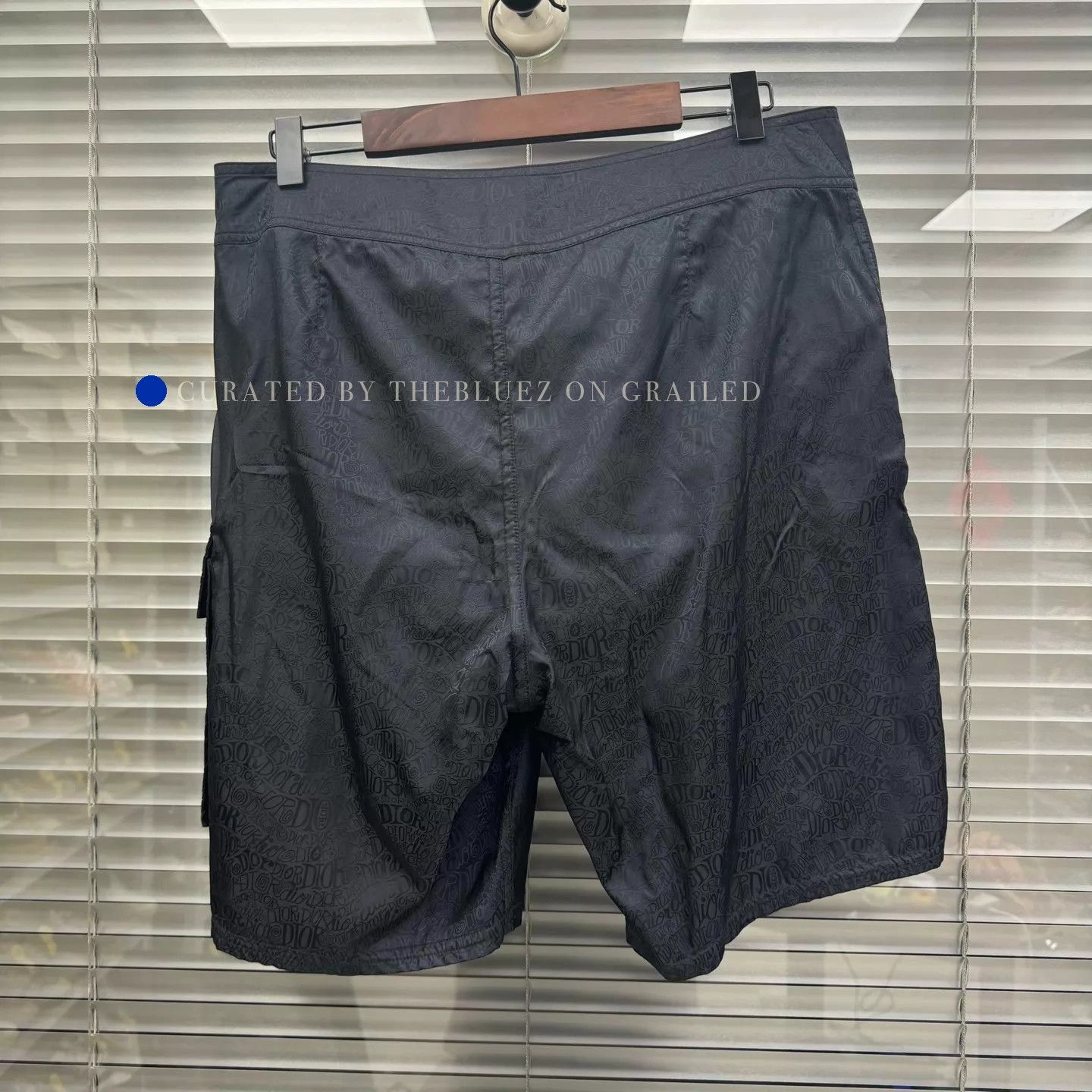 Dior Black Allover Print Shorts in Size 32 Size US 32 / EU 48 - 2 Thumbnail