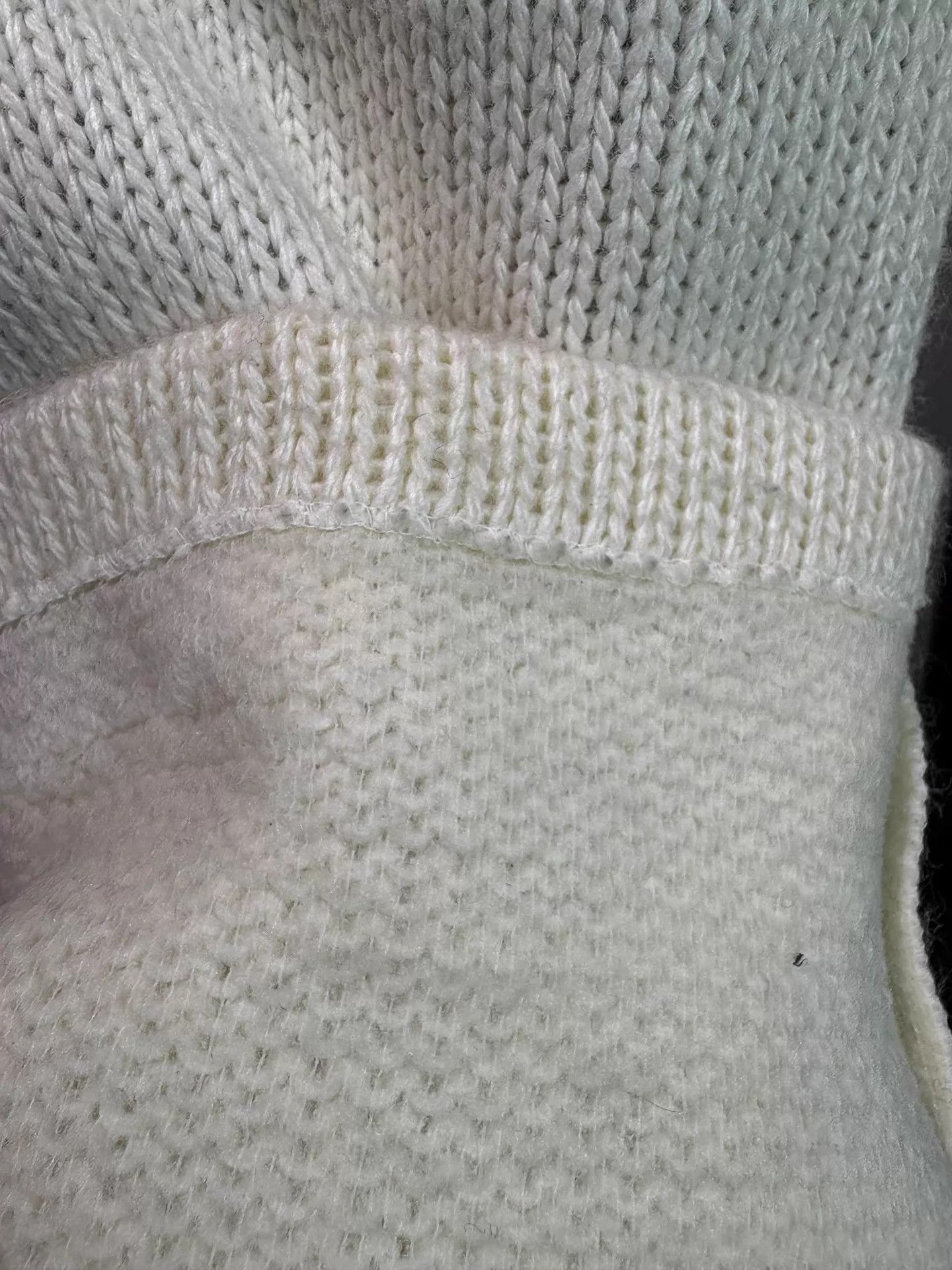 Jean Paul Gaultier 90s Thick Knit Flared Pants in White Size US 32 / EU 48 - 5 Thumbnail