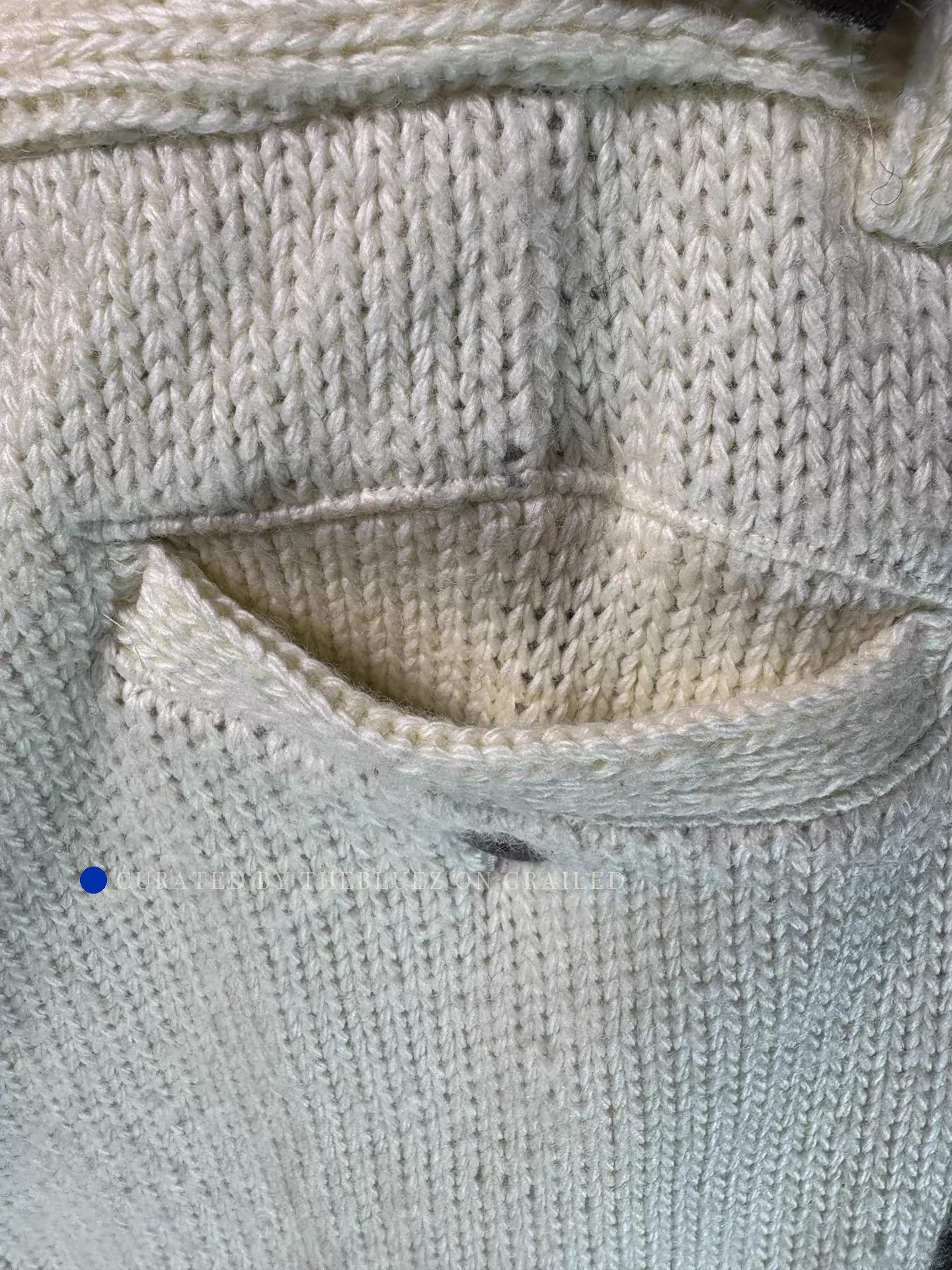 Jean Paul Gaultier 90s Thick Knit Flared Pants in White Size US 32 / EU 48 - 3 Thumbnail