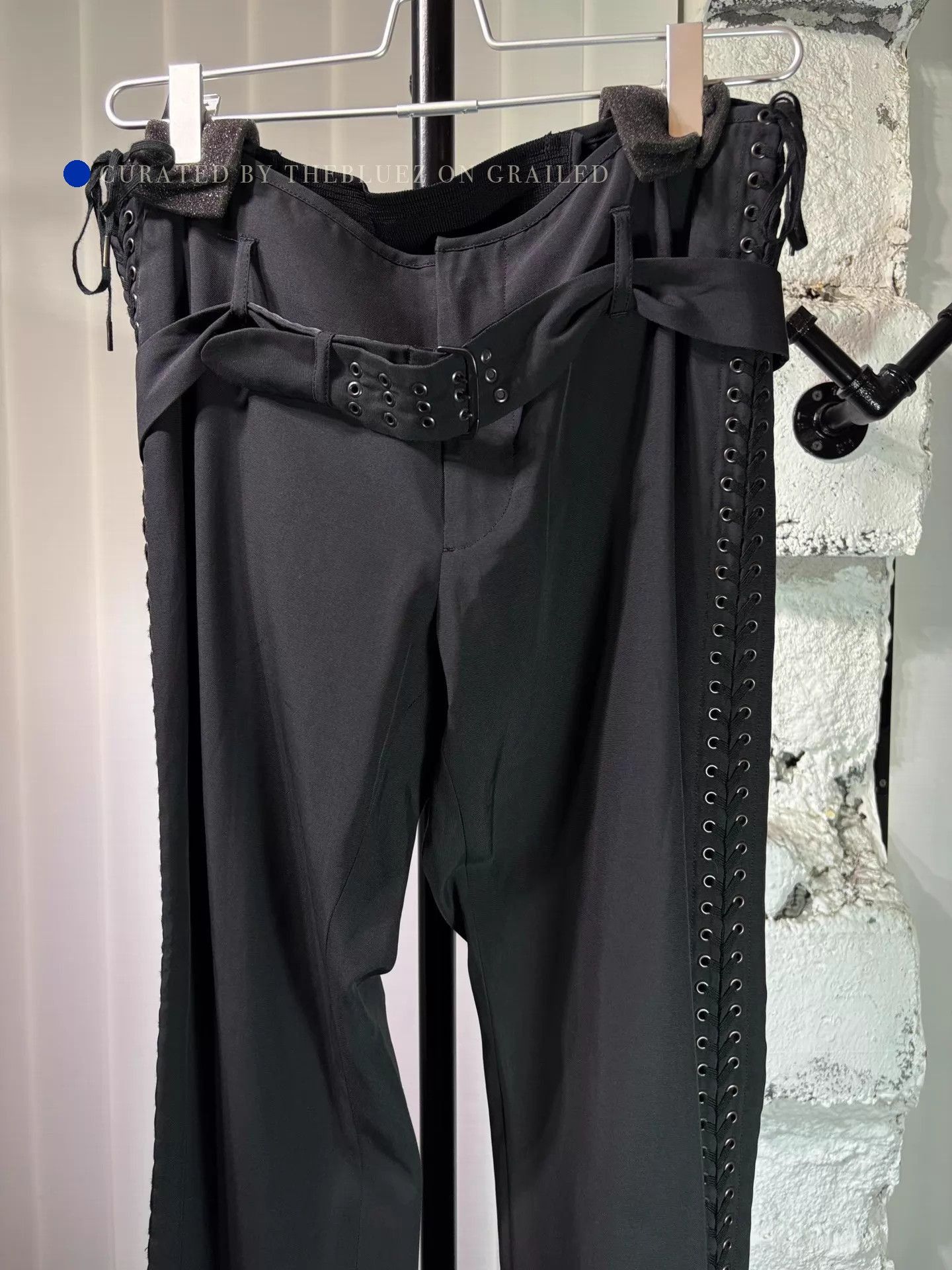 Jean Paul Gaultier 90s Convertible Flare Trousers in Black Size US 30 / EU 46 - 2 Thumbnail