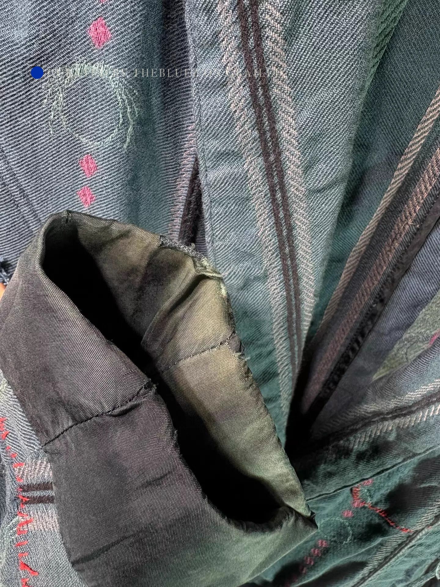 Undercover Frayed Blue Embroidered Jacket Size US M / EU 48-50 / 2 - 3 Thumbnail