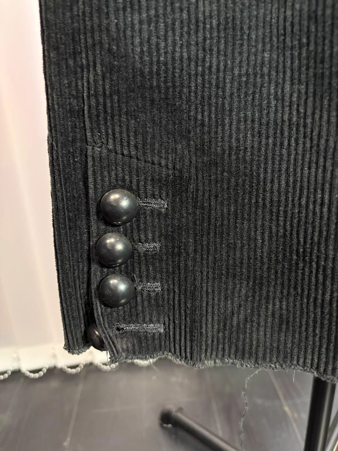 Number (N)ine Black Corduroy Chino Pants Size US 34 / EU 50 - 4 Thumbnail